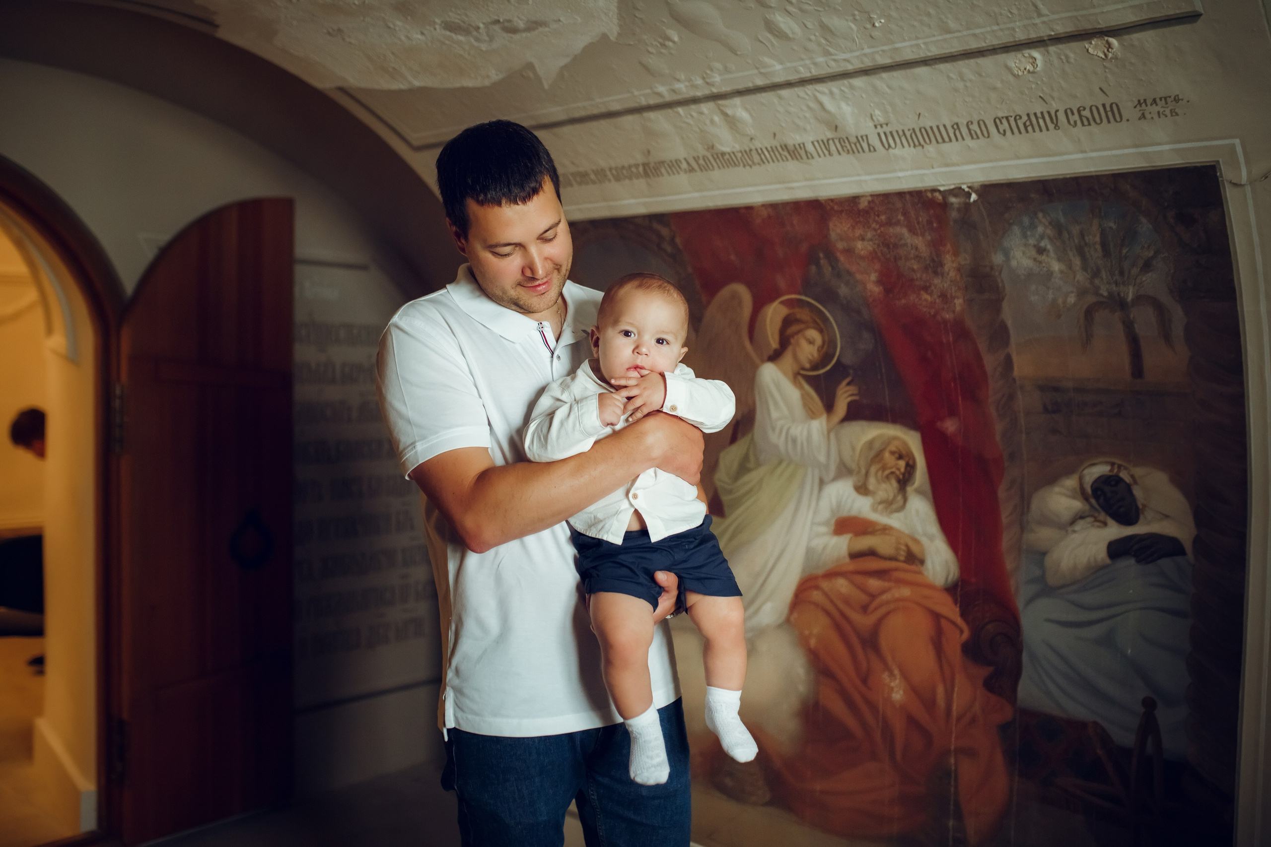 Крещение Эрнеста. Фотограф на Крещение, семейный фотограф в Москве