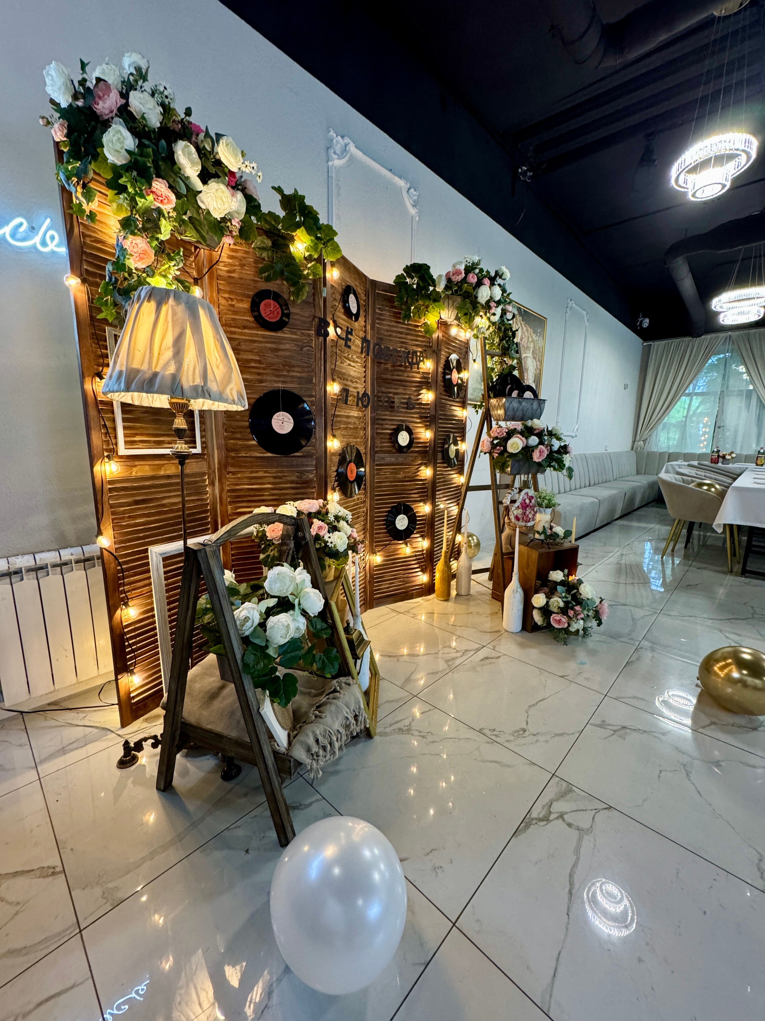 Фотозона. Свадебное оформление Москва