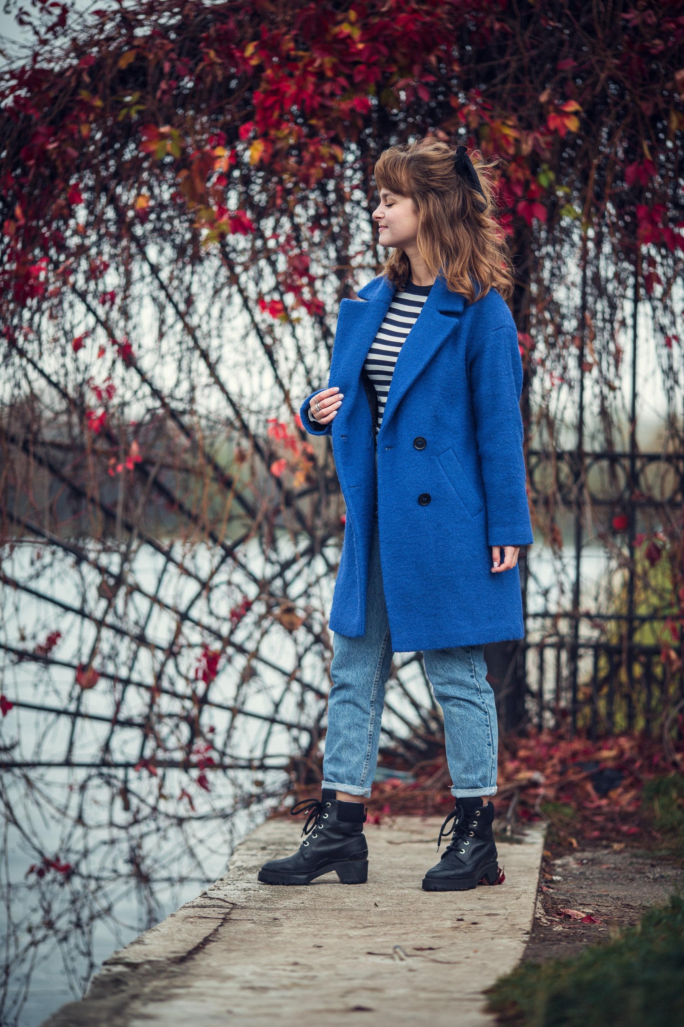 Осенняя прогулка Анны в Кусково. Фотограф — Евгений Свистков