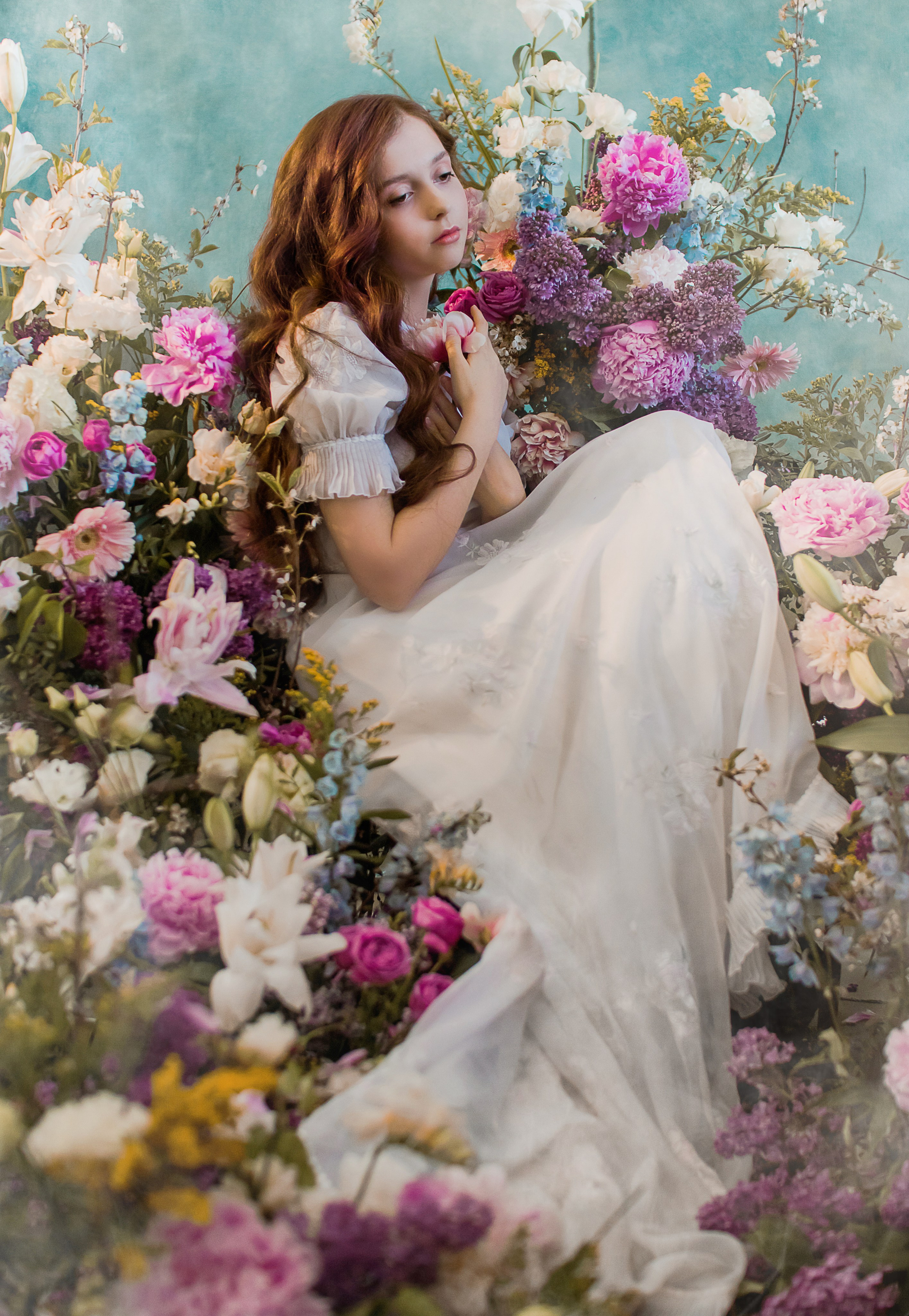 Девушка в цветах