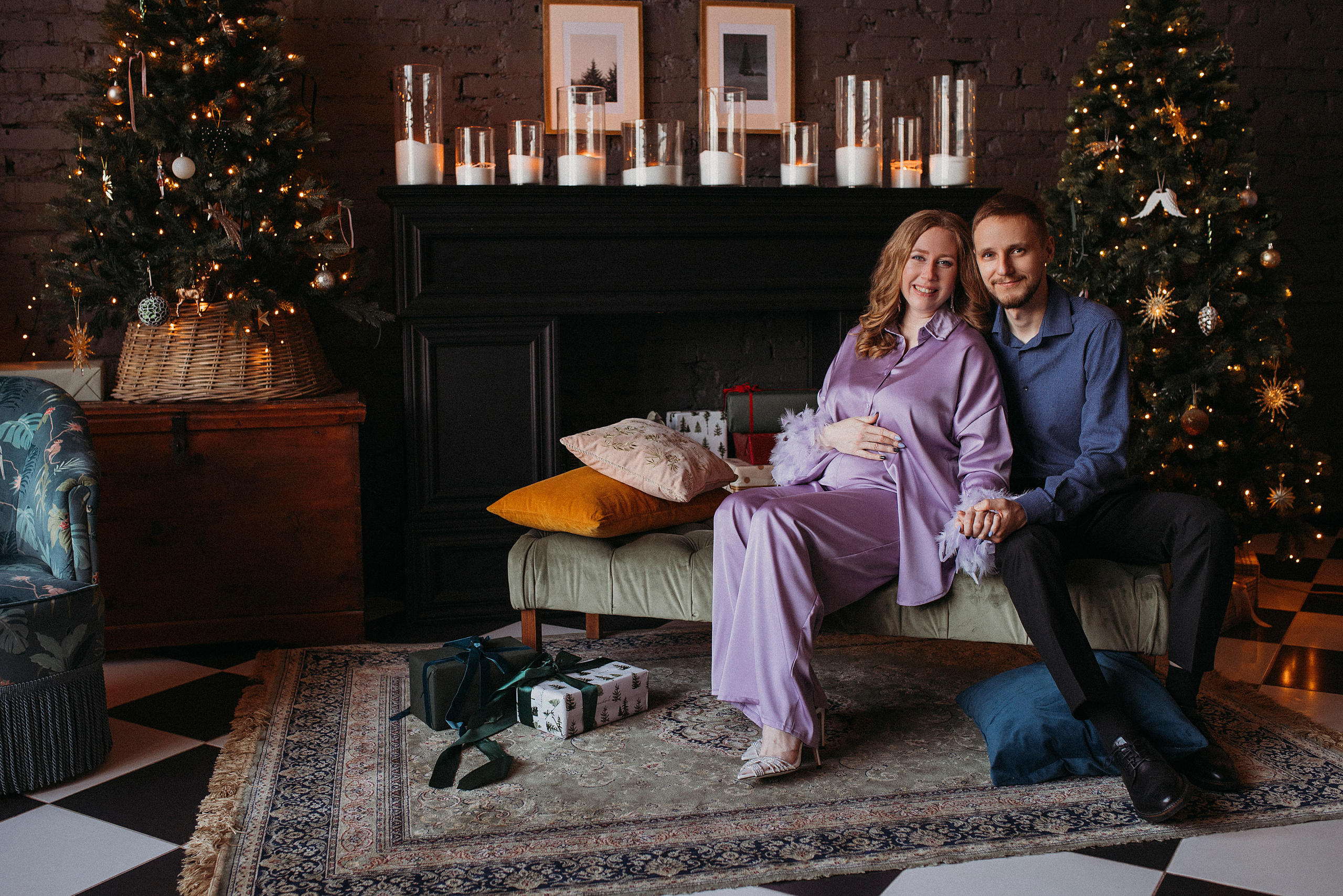 Новогодняя история Антона, Яны и Кати. Семейный фотограф в Краснодаре Коломыцева Евгения