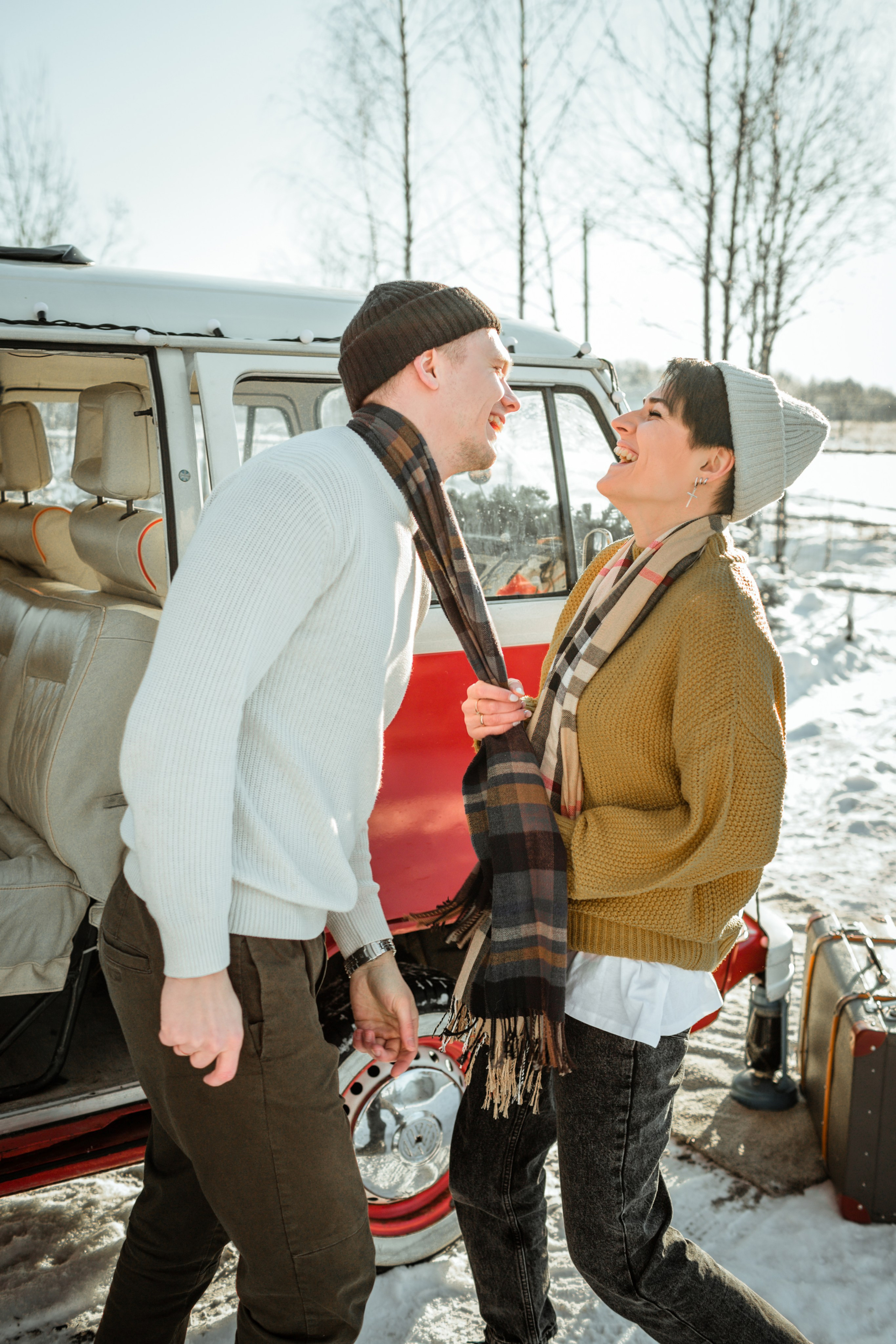 Фотосессия love story зимой. Свадебный фотограф Кирилл Белый