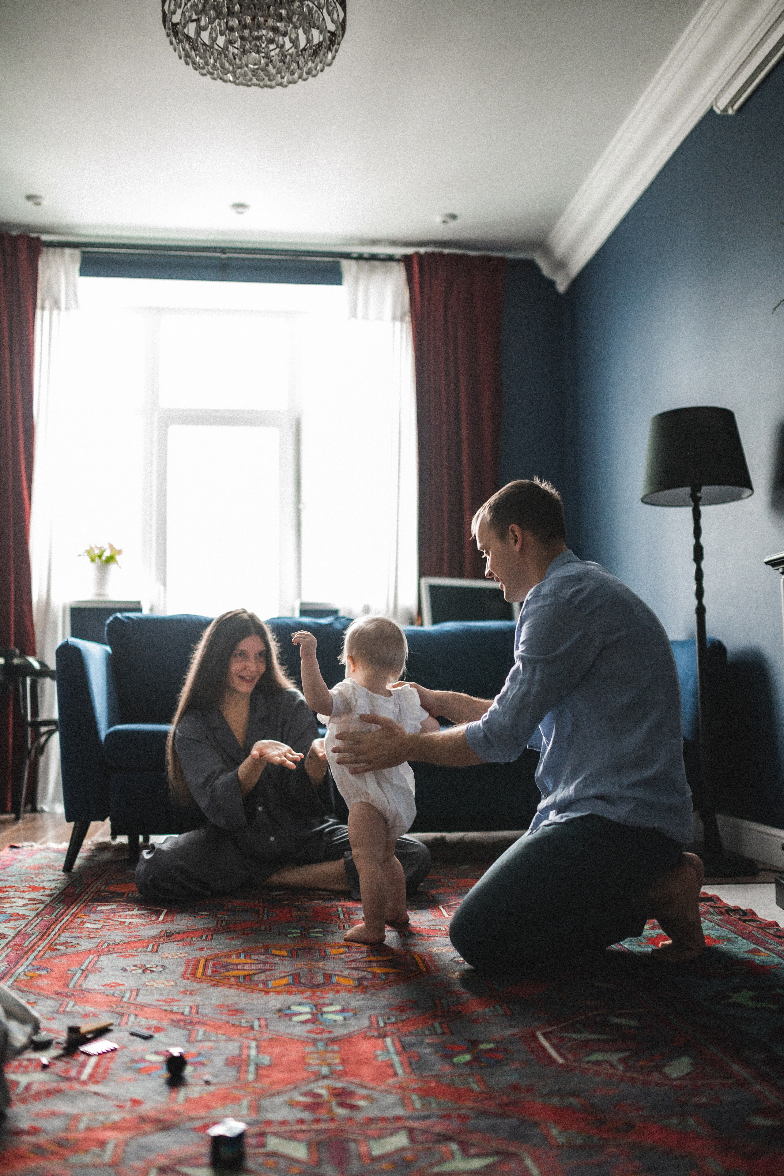 Дима, Нелли, Марк и Нина дома. Семейный и свадебный lifestyle-фотограф в Москве Мария Петрова