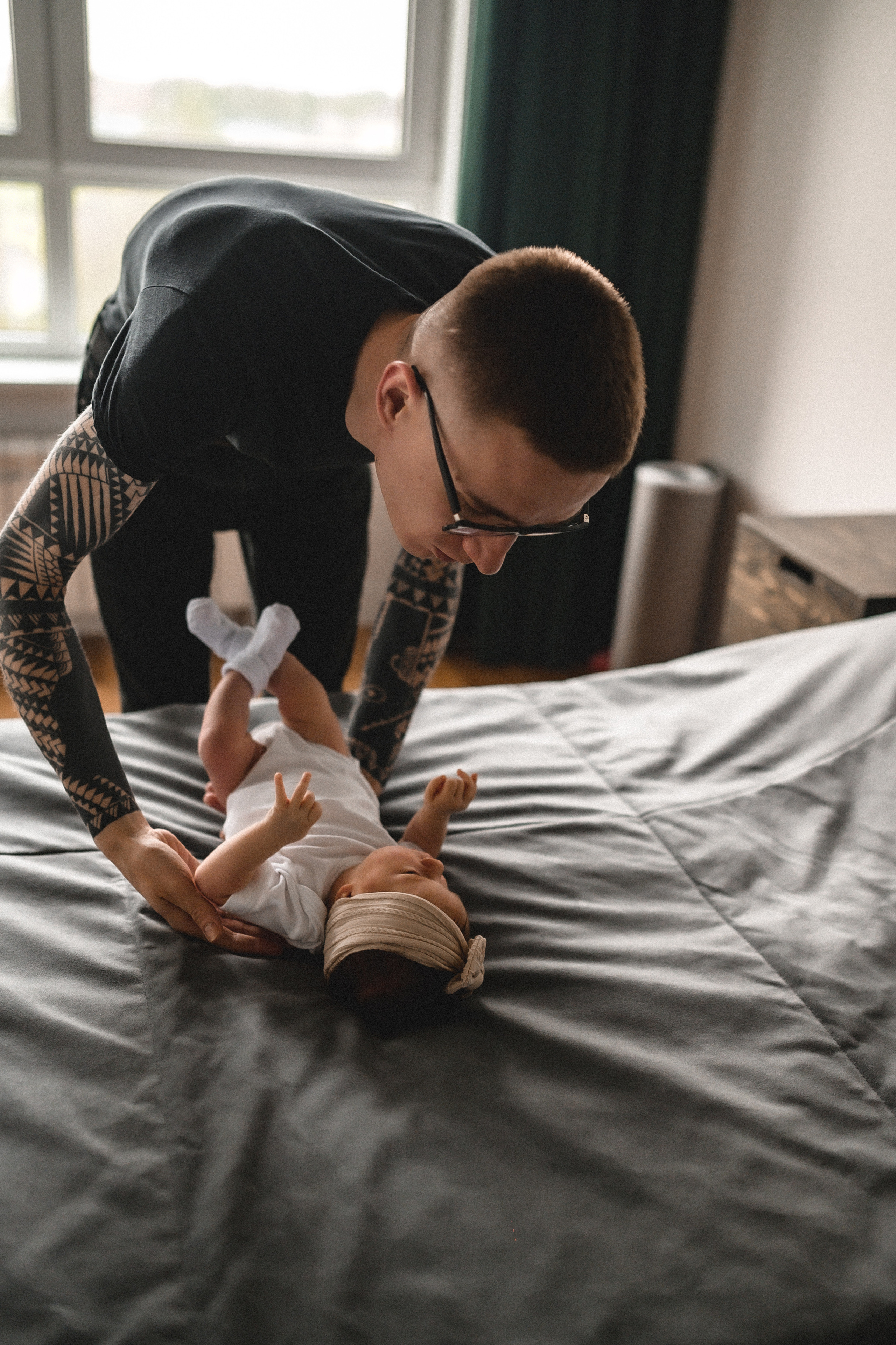 Руслан, Марта и Кира дома. Семейный и свадебный lifestyle-фотограф в Москве Мария Петрова