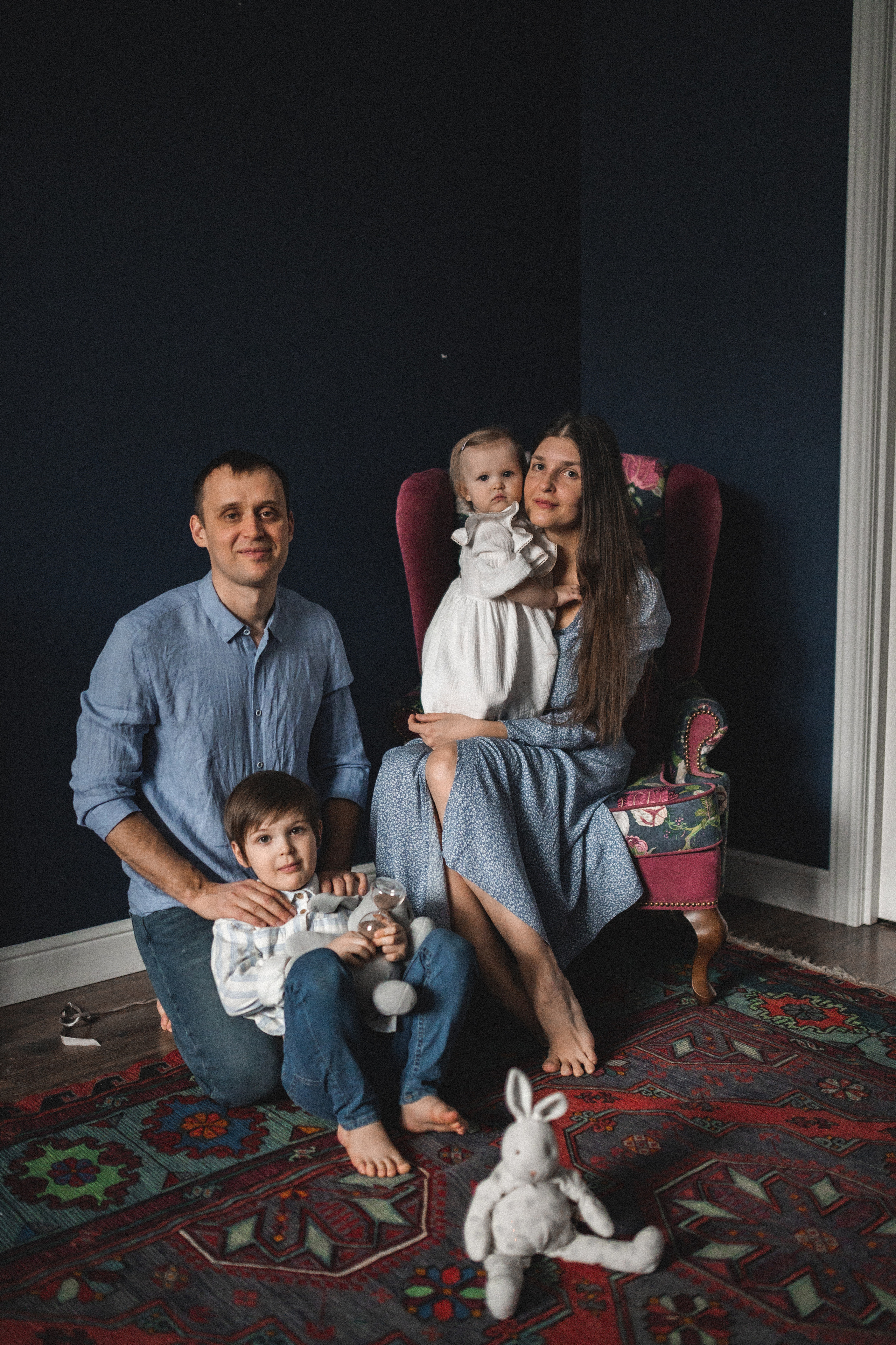 Дима, Нелли, Марк и Нина дома. Семейный и свадебный lifestyle-фотограф в Москве Мария Петрова