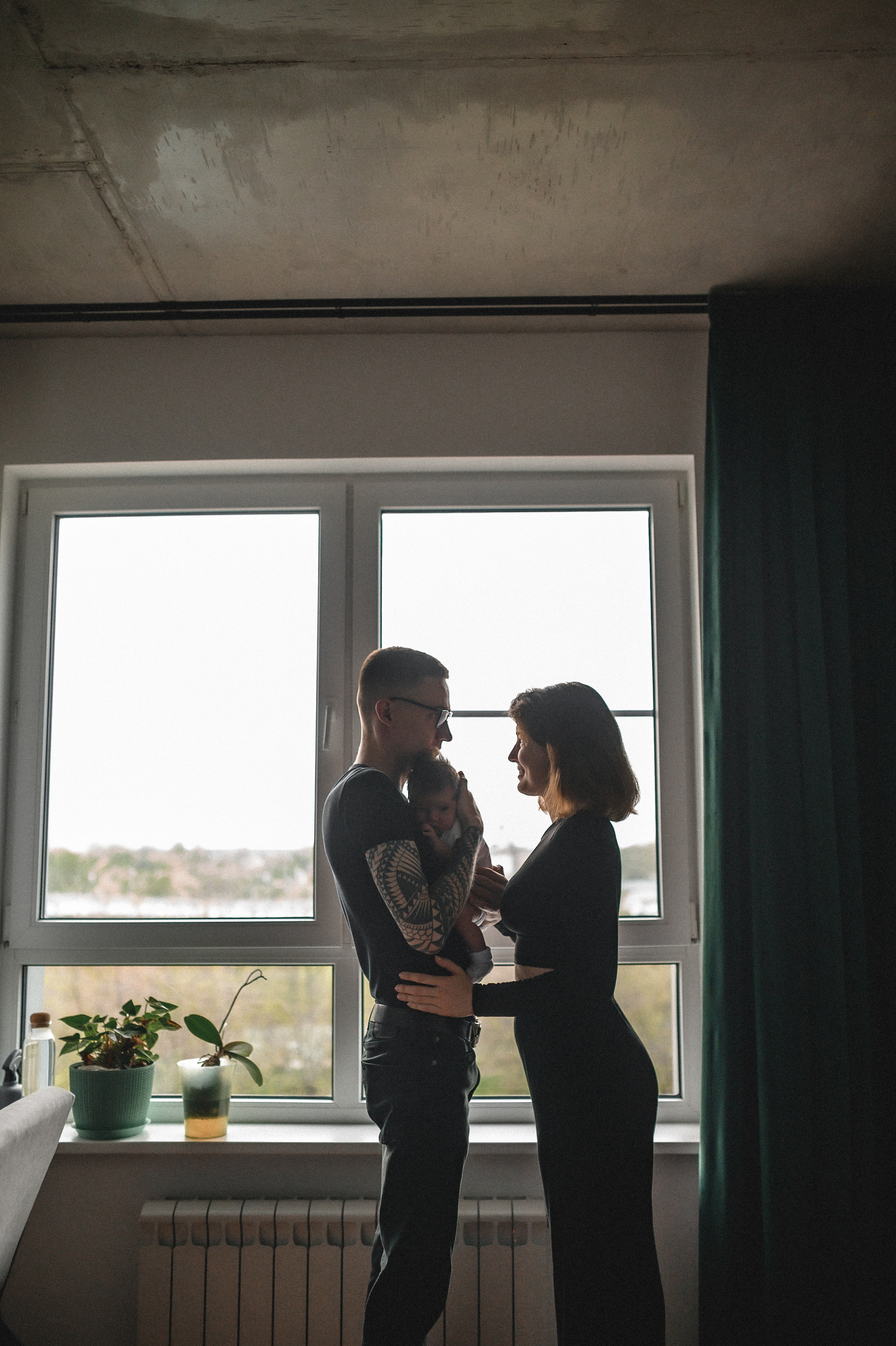 Руслан, Марта и Кира дома. Семейный и свадебный lifestyle-фотограф в Москве Мария Петрова