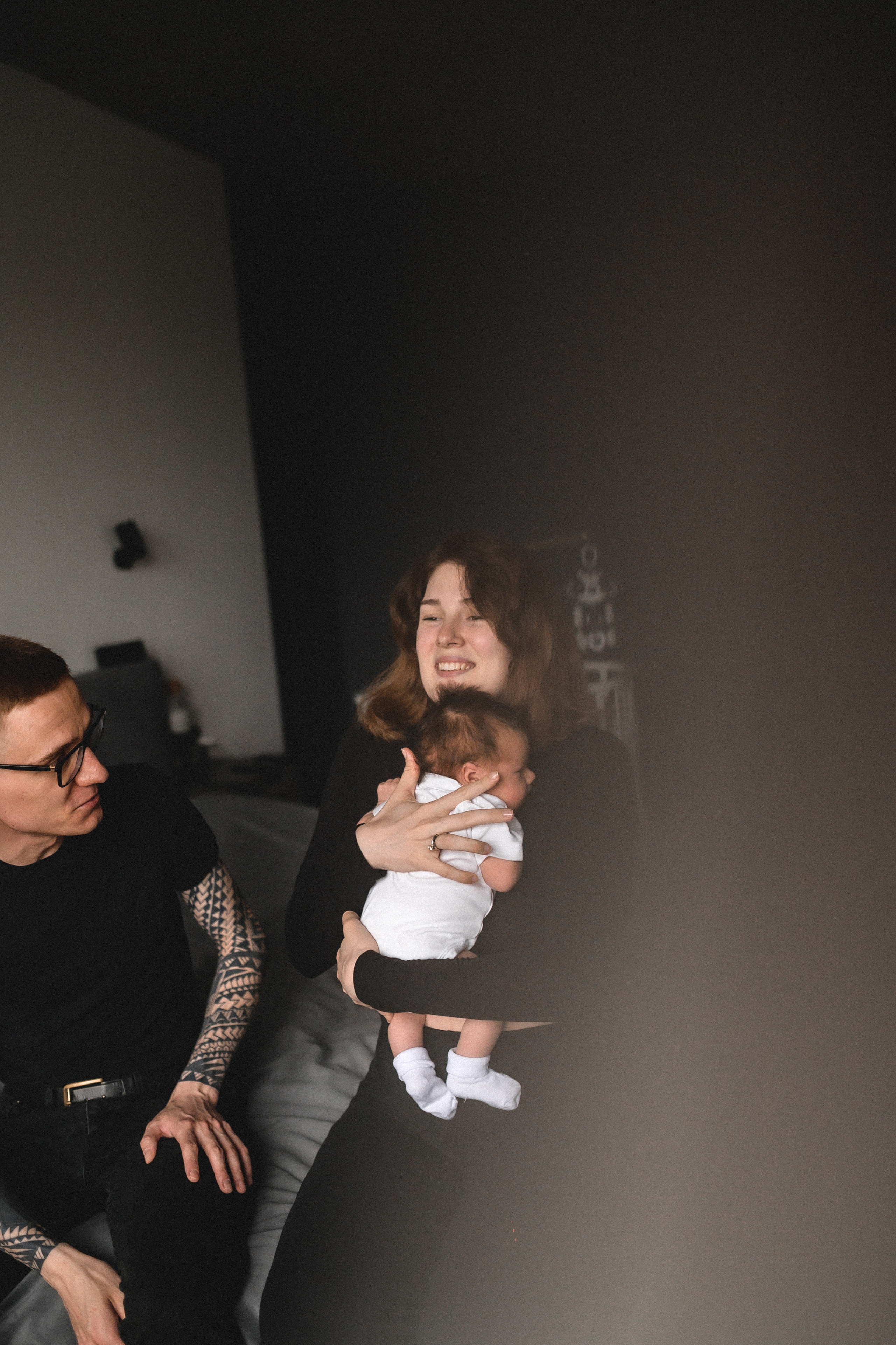 Руслан, Марта и Кира дома. Семейный и свадебный lifestyle-фотограф в Москве Мария Петрова