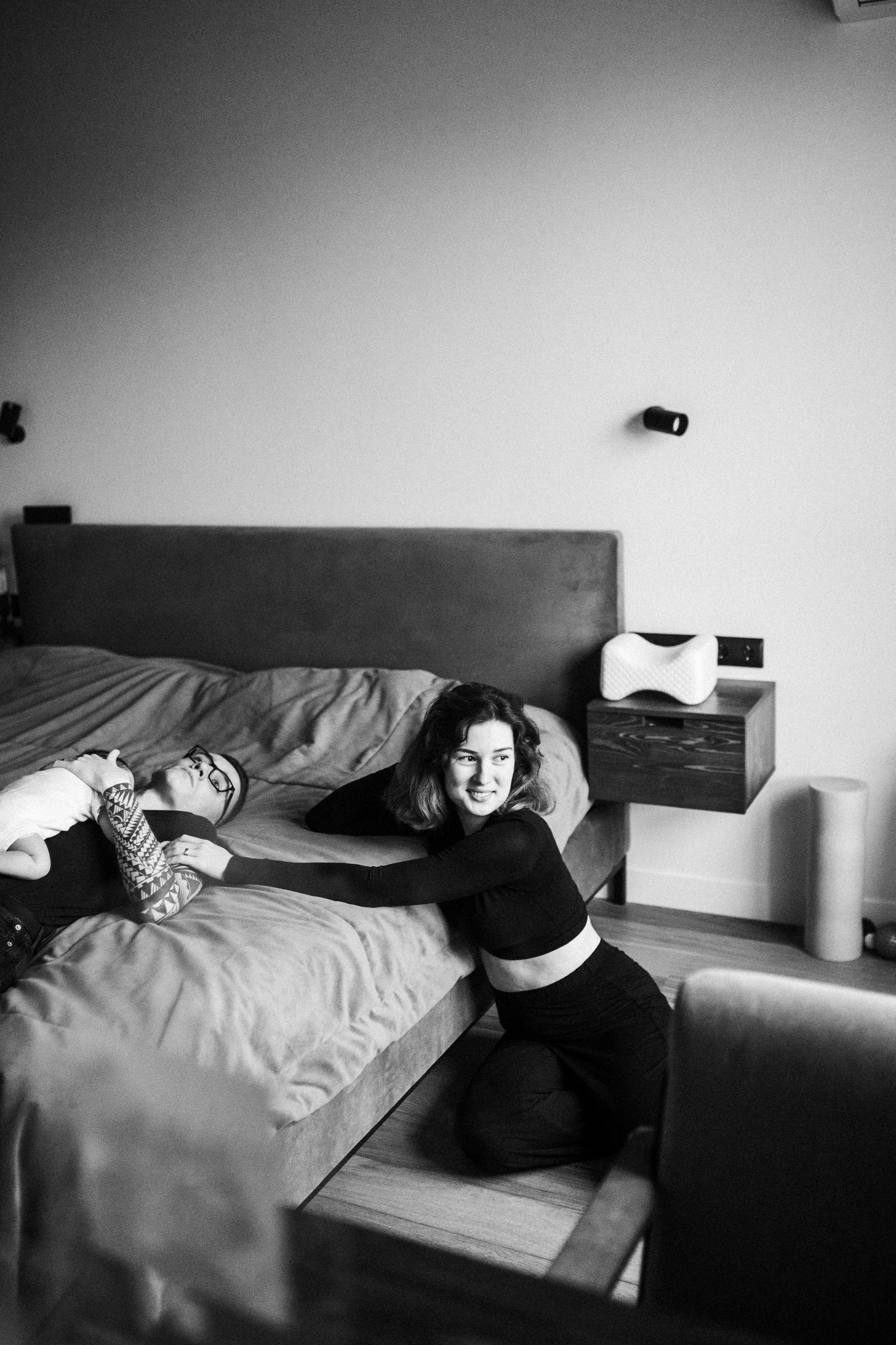 Руслан, Марта и Кира дома. Семейный и свадебный lifestyle-фотограф в Москве Мария Петрова