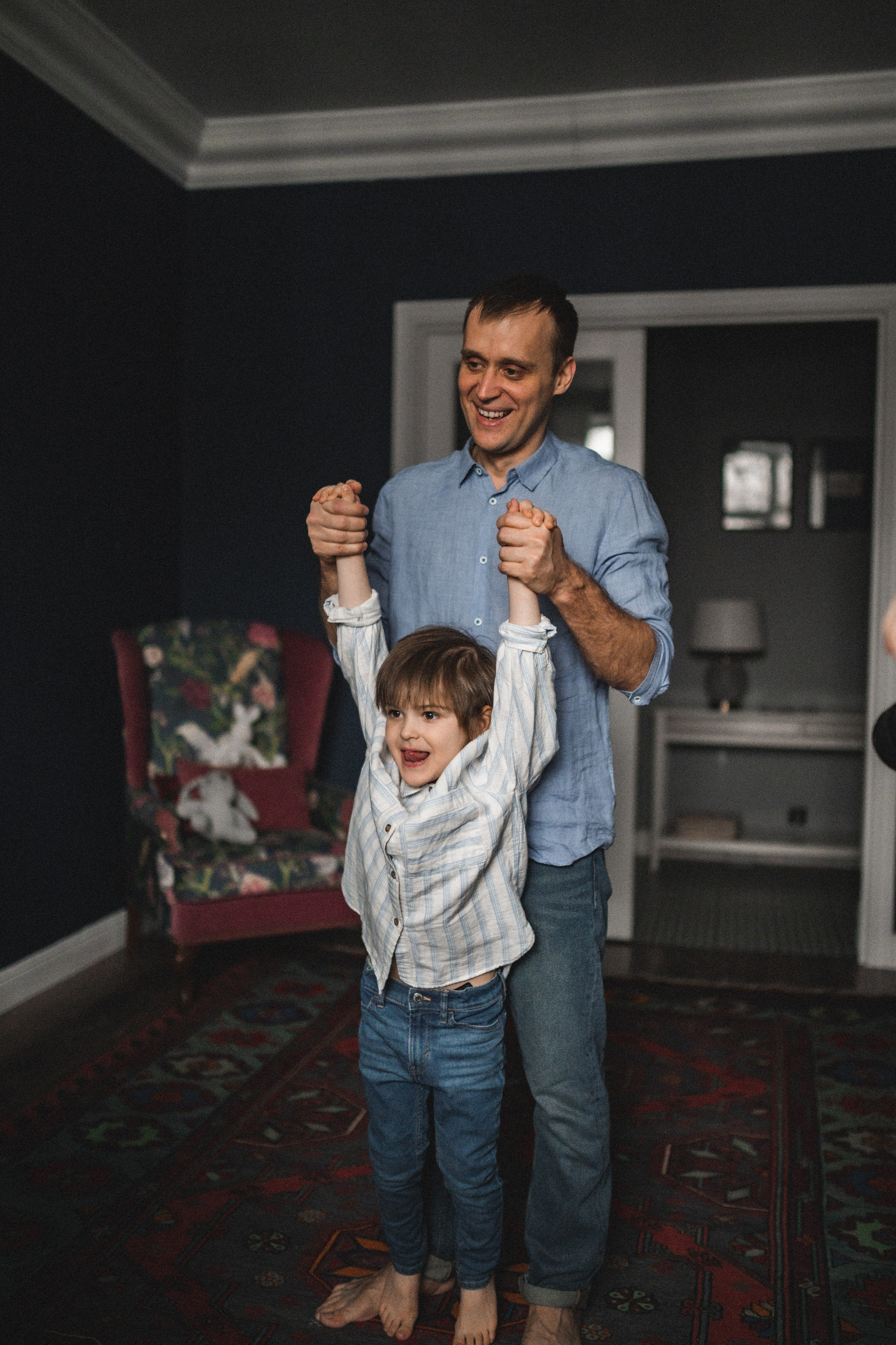 Дима, Нелли, Марк и Нина дома. Семейный и свадебный lifestyle-фотограф в Москве Мария Петрова