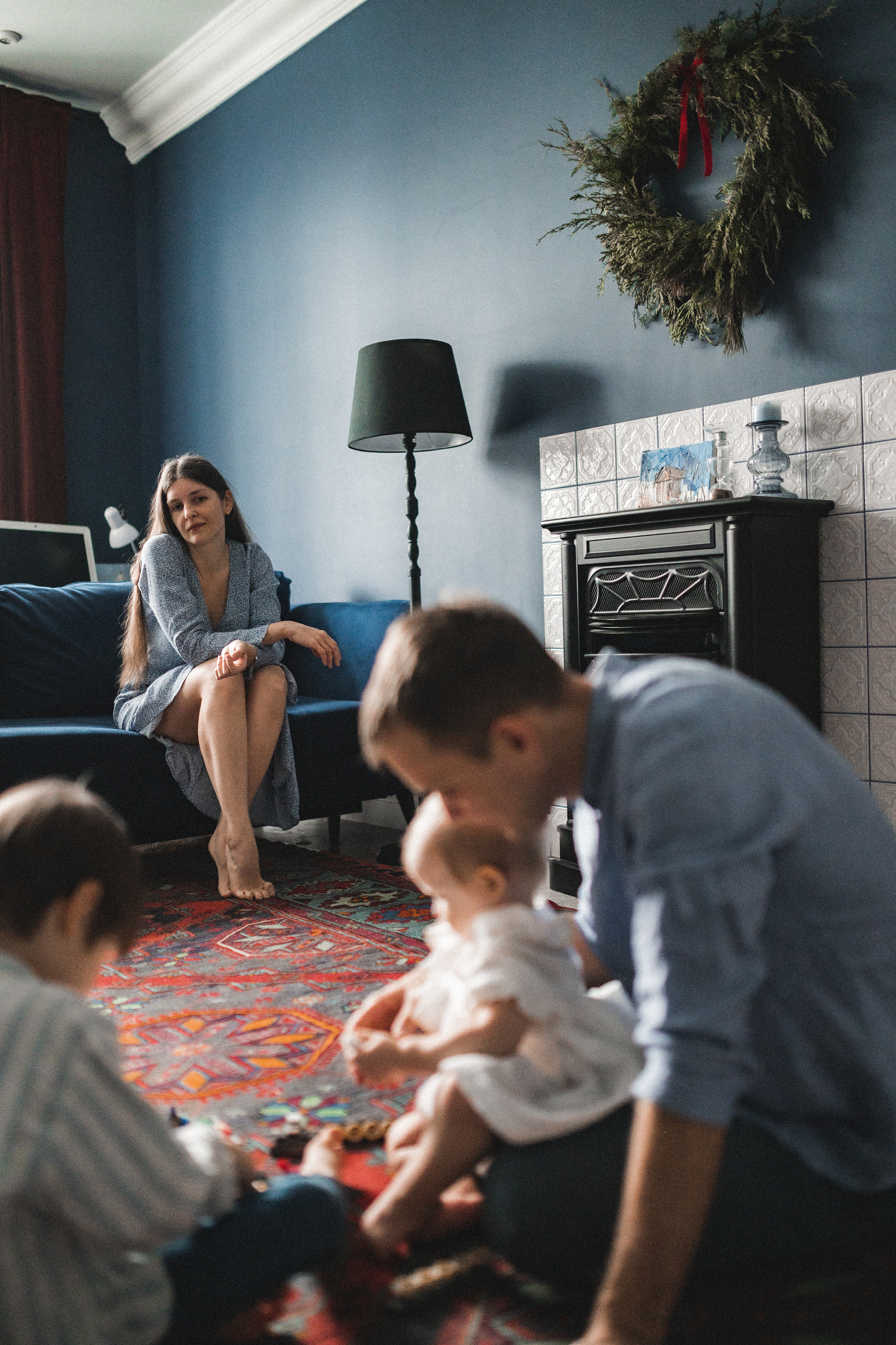 Дима, Нелли, Марк и Нина дома. Семейный и свадебный lifestyle-фотограф в Москве Мария Петрова