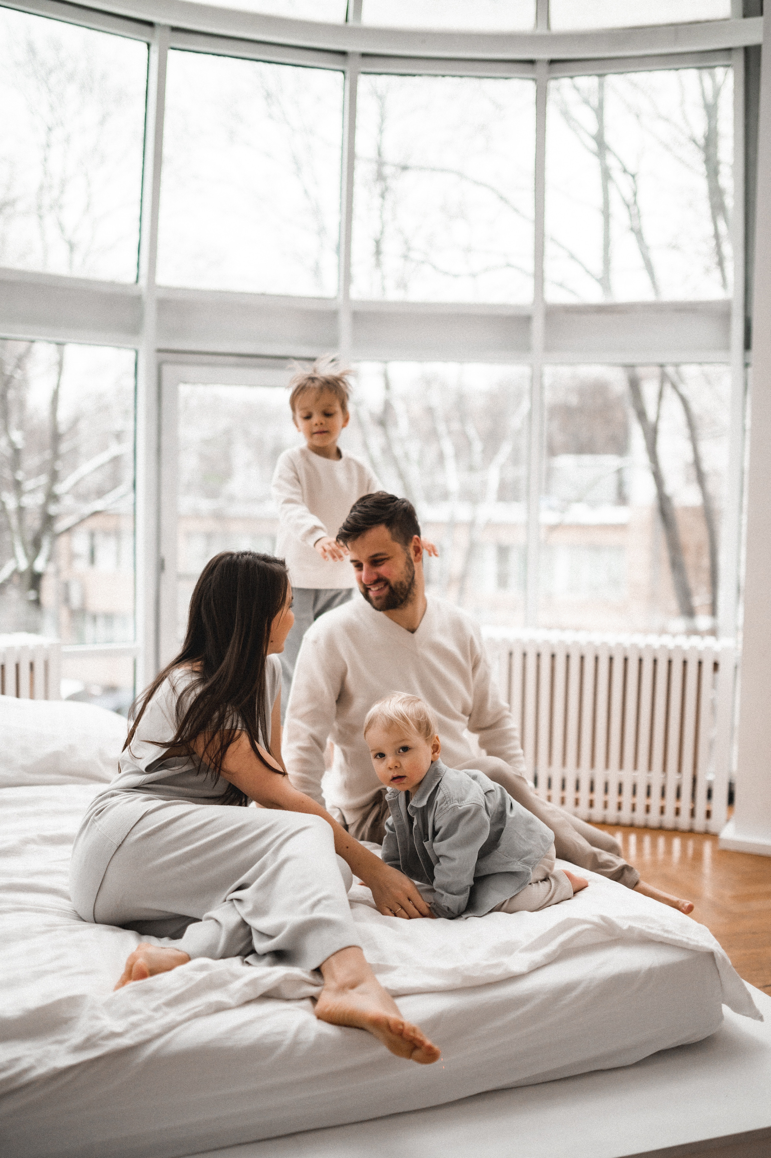 Лёша, Рита, Андрей и Рома. Студия Base. Семейный и свадебный lifestyle-фотограф в Москве Мария Петрова