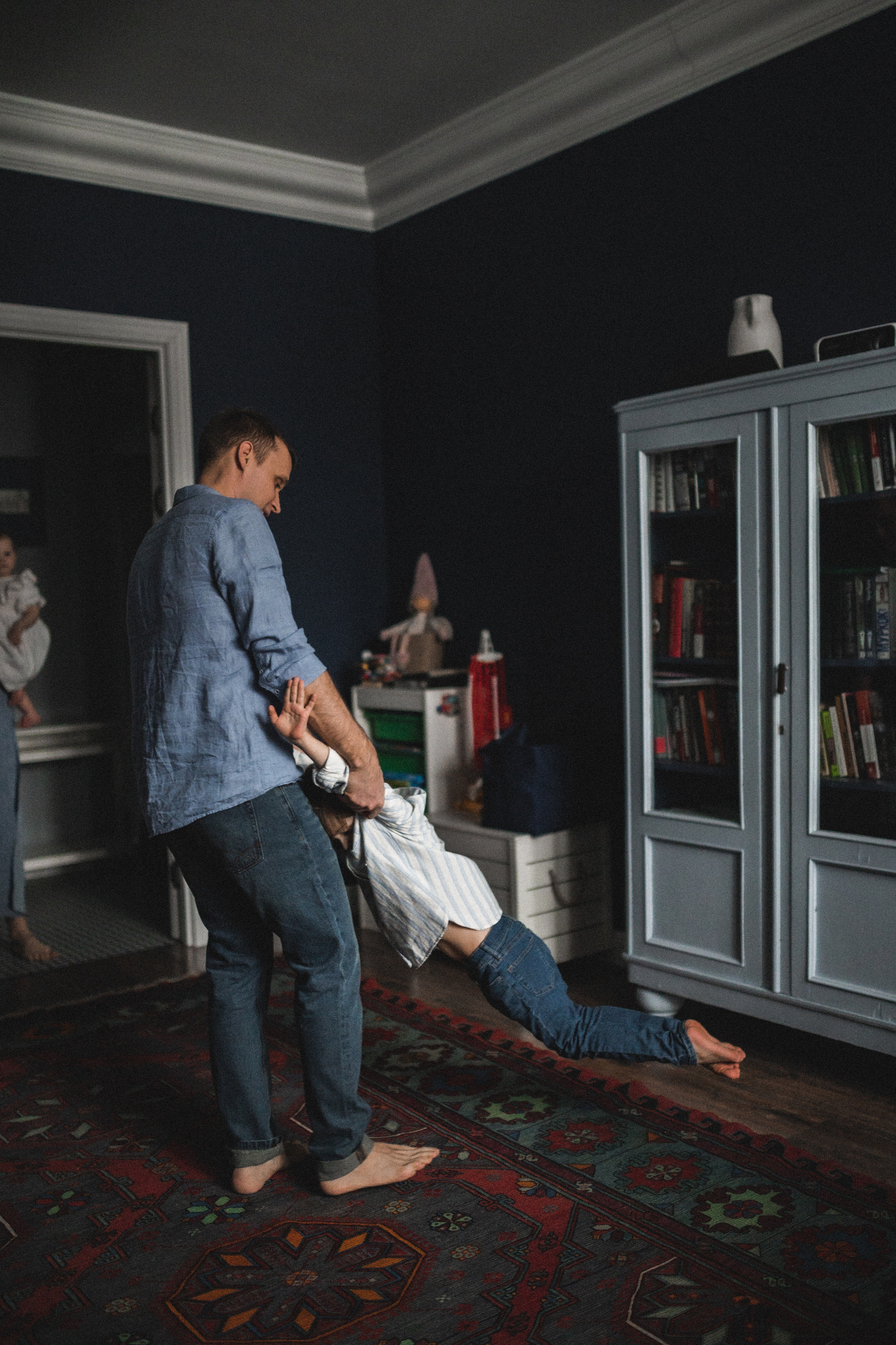 Дима, Нелли, Марк и Нина дома. Семейный и свадебный lifestyle-фотограф в Москве Мария Петрова