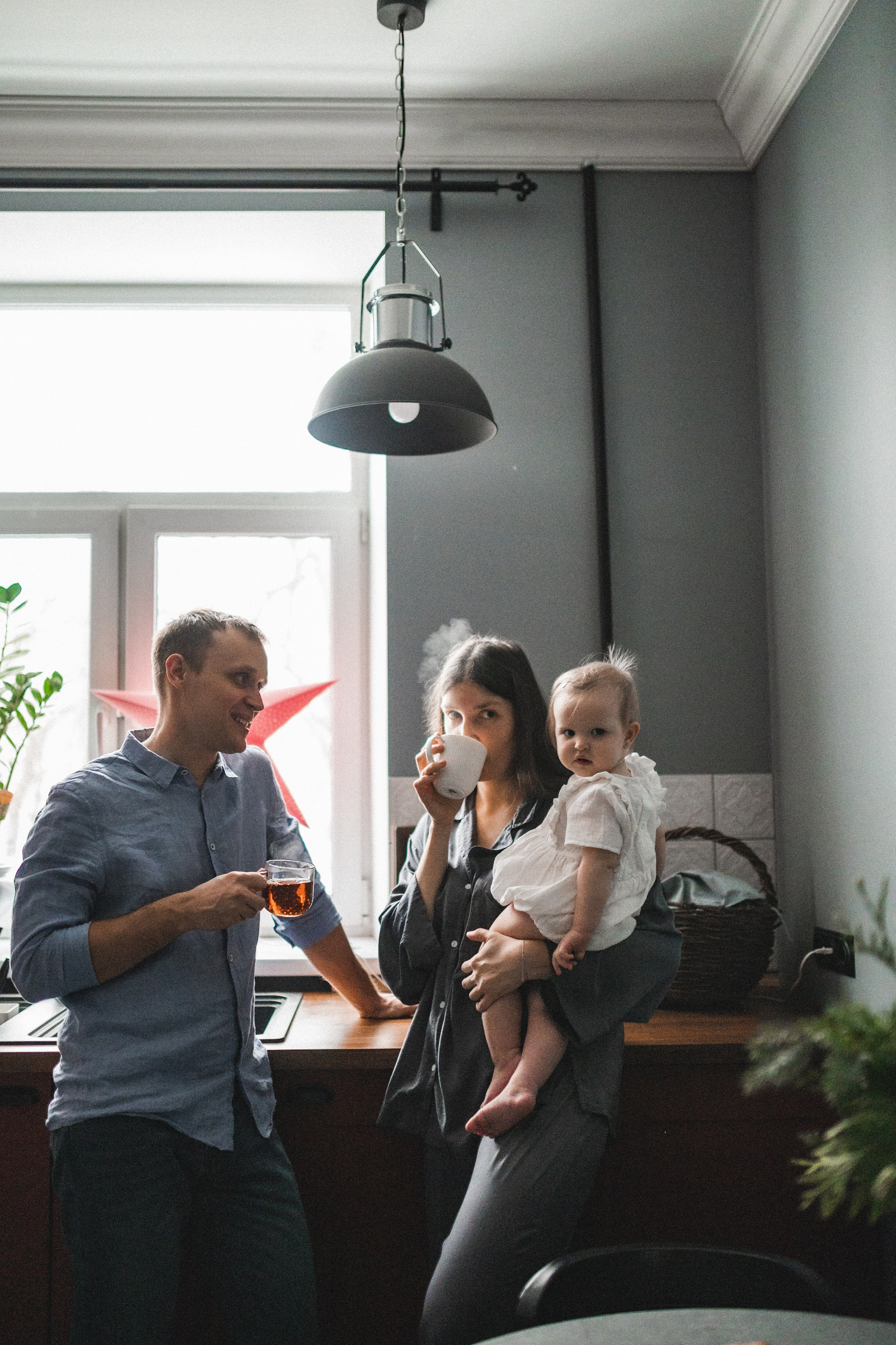 Дима, Нелли, Марк и Нина дома. Семейный и свадебный lifestyle-фотограф в Москве Мария Петрова