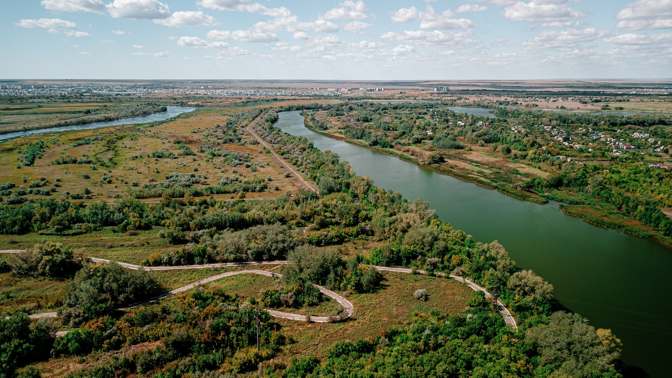 урал, река, dji, dji mini 3 pro