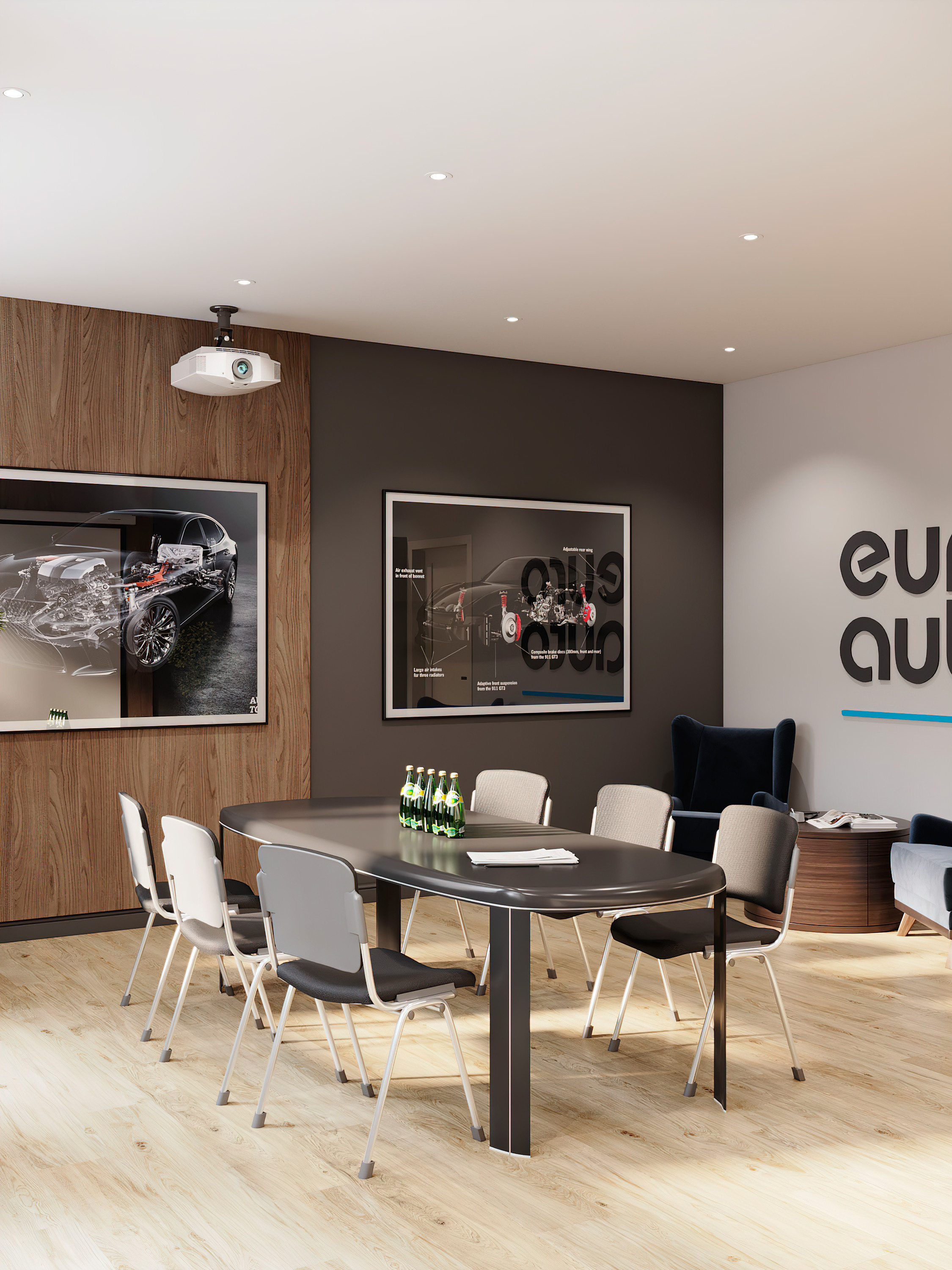 Офис для сети «EVRO AVTO». Батракова Наталья дизайнер интерьеров Санкт-Петербург Москва Архангель