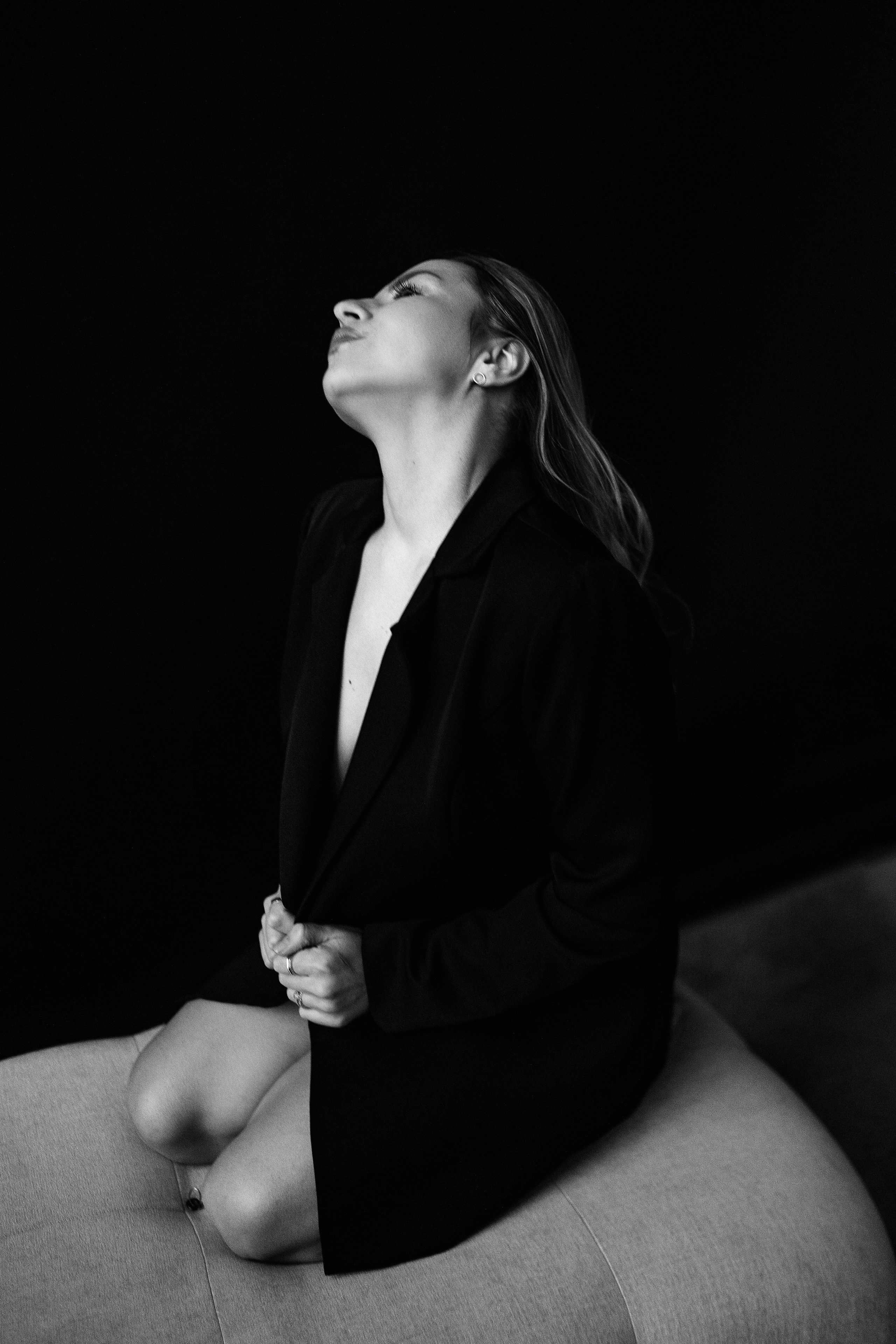 Марина в студии. Портретный фотограф в Москве Ольга Акушко