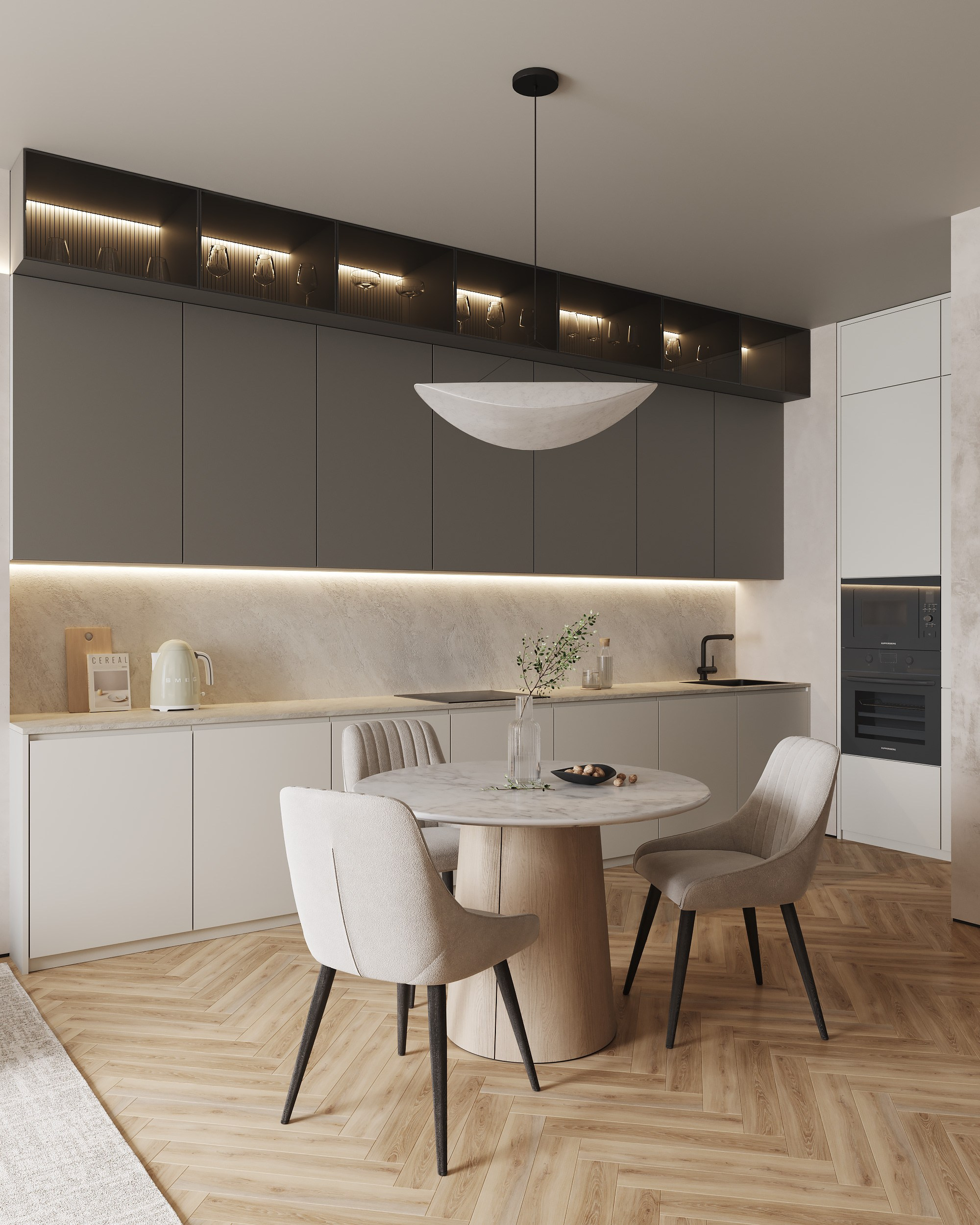 Neva Towers. Дизайн интерьера | 3D визуализация | Миланская Марина