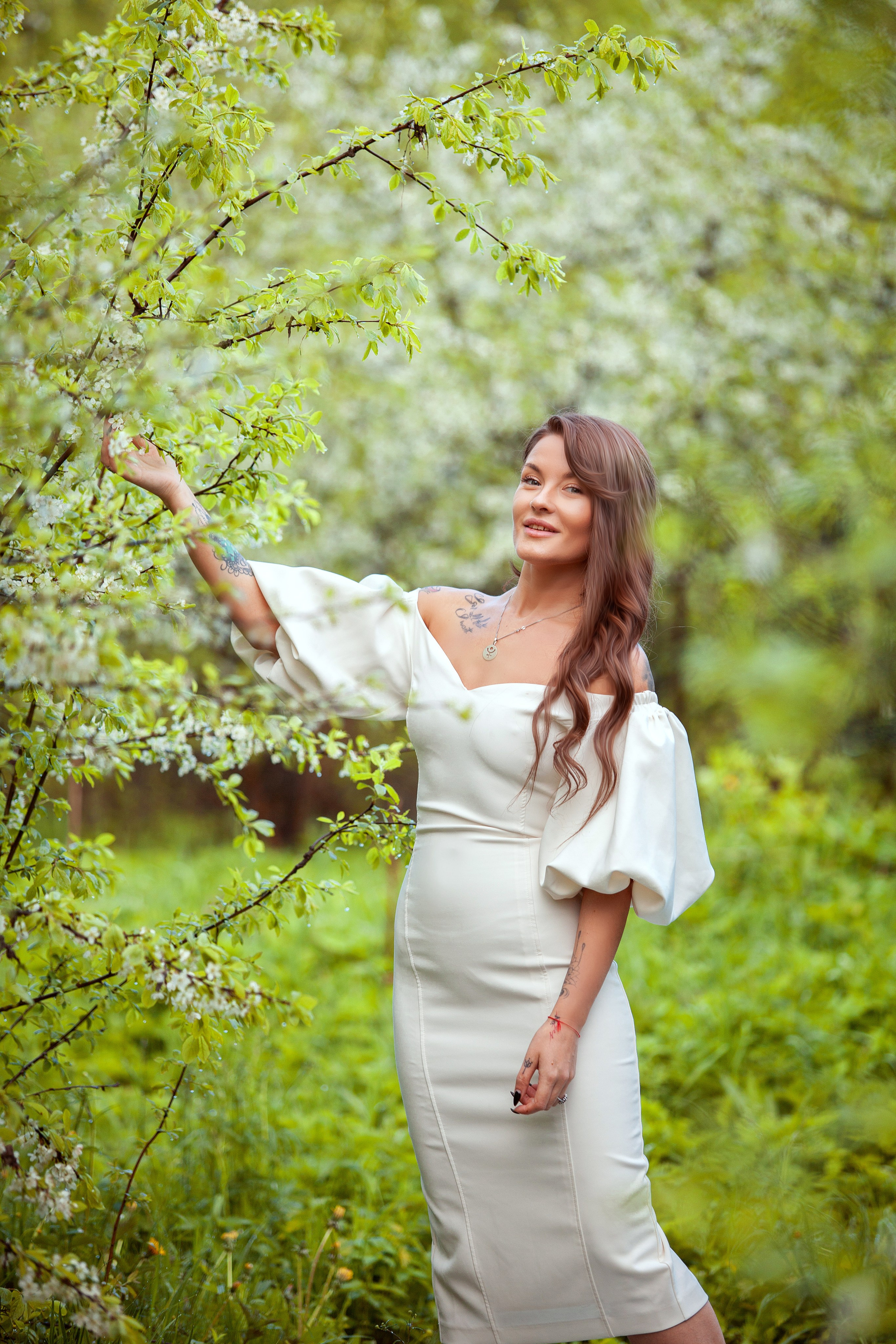 В цветах. Фотограф Мария Кольцова