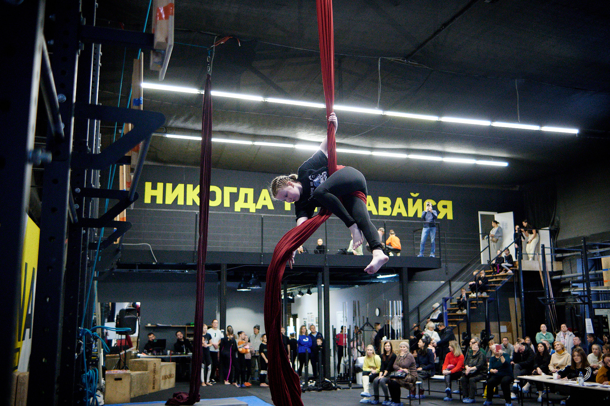 Соревнования по воздушным полотнами и акробатике 29.11.2022