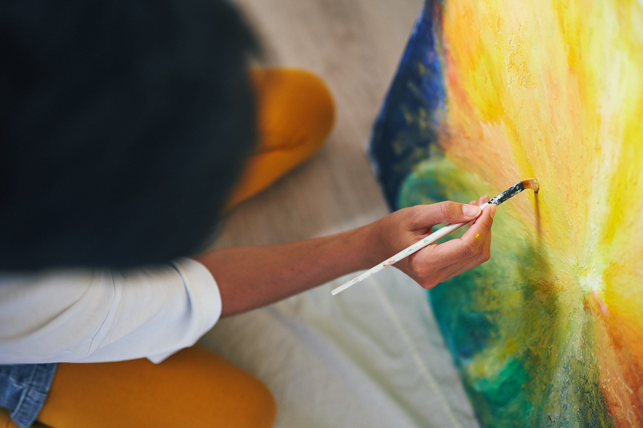 Контент съемка для художницы. Фотограф в Сочи Катя Гончарова