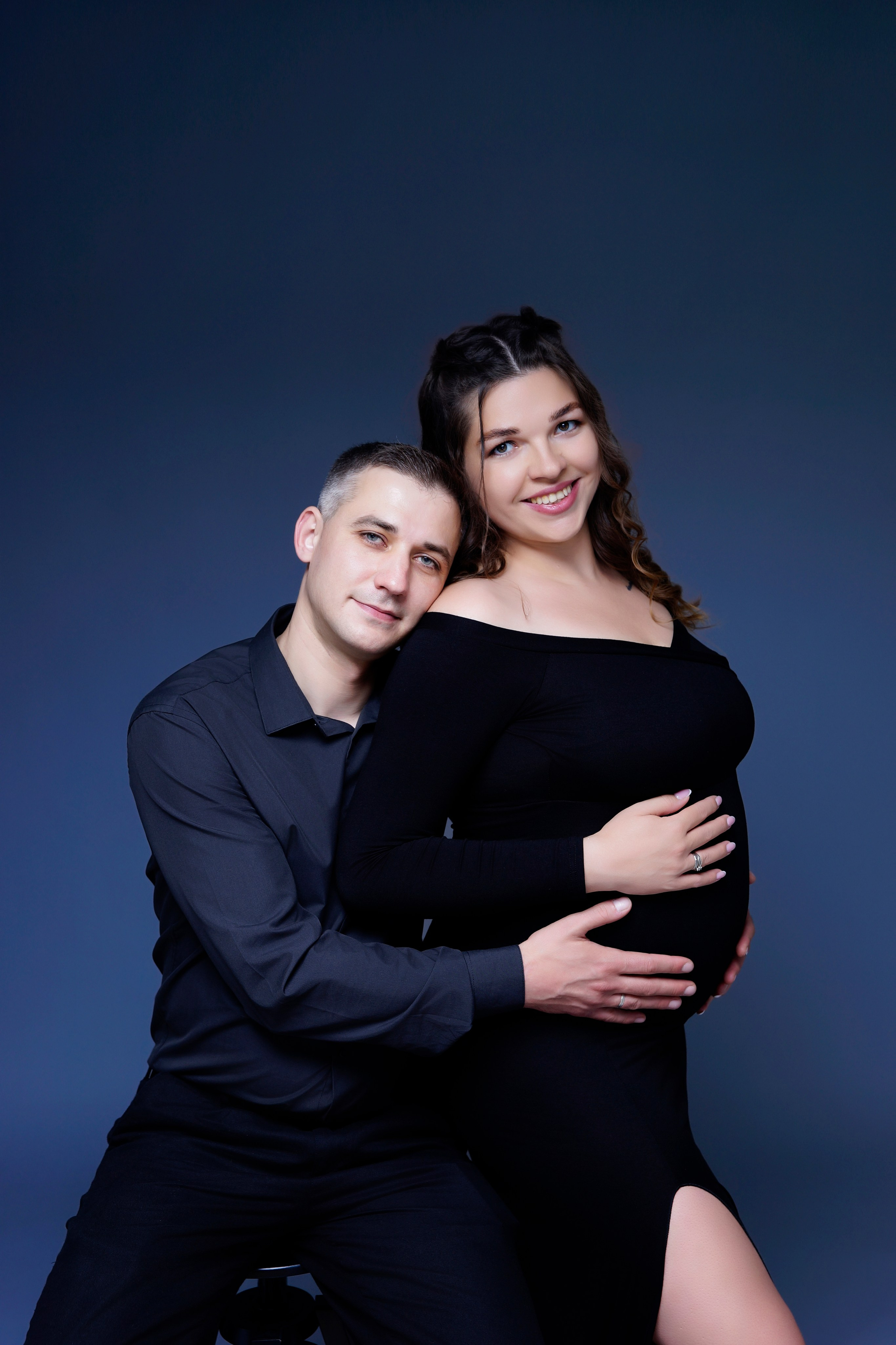 Съёмка беременности в моей фотостудии «НЕБО». Женский фотограф в Химках Алёна Ленёва