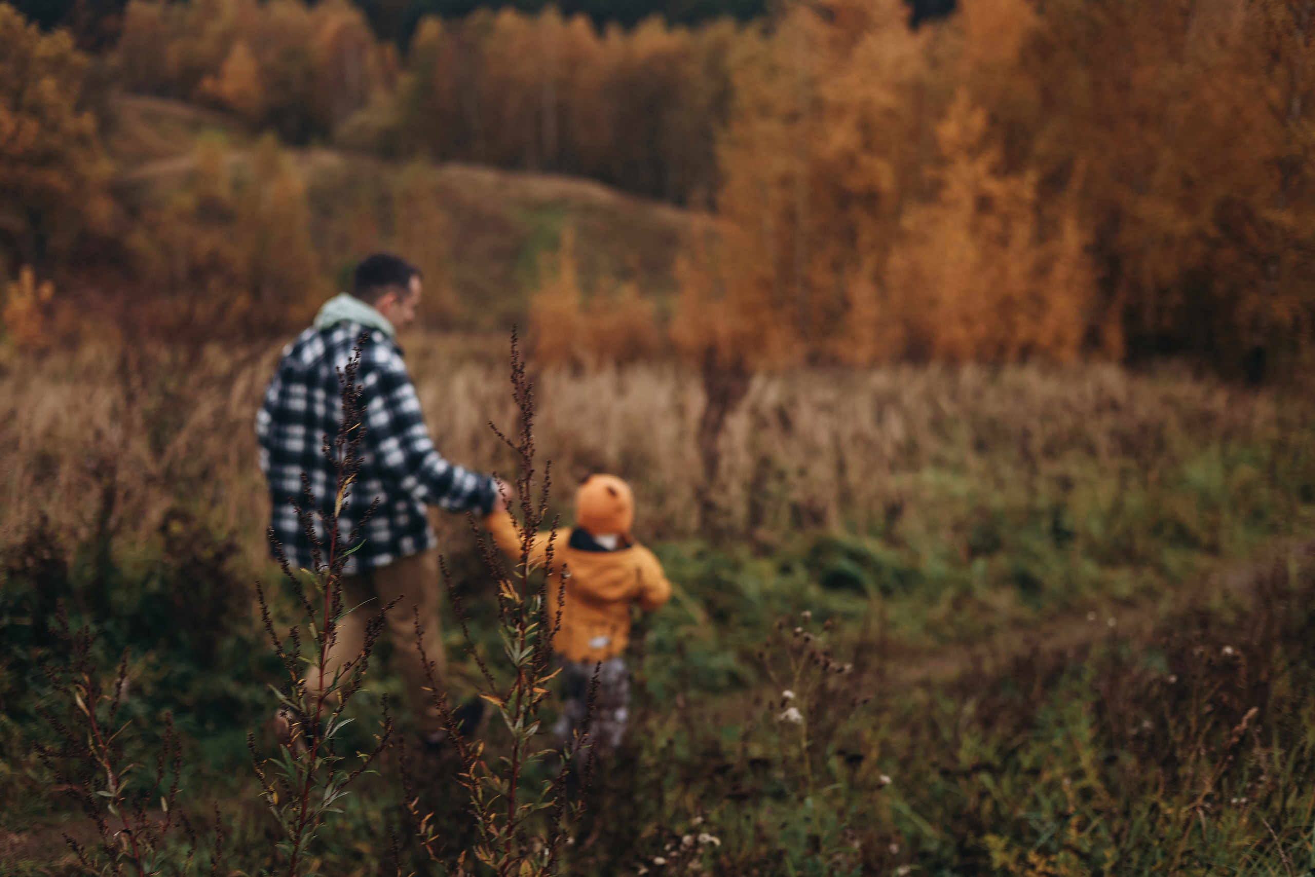 Осенняя фотосессия на Ореховых холмах. Семейный фотограф в Москве Марина Петра