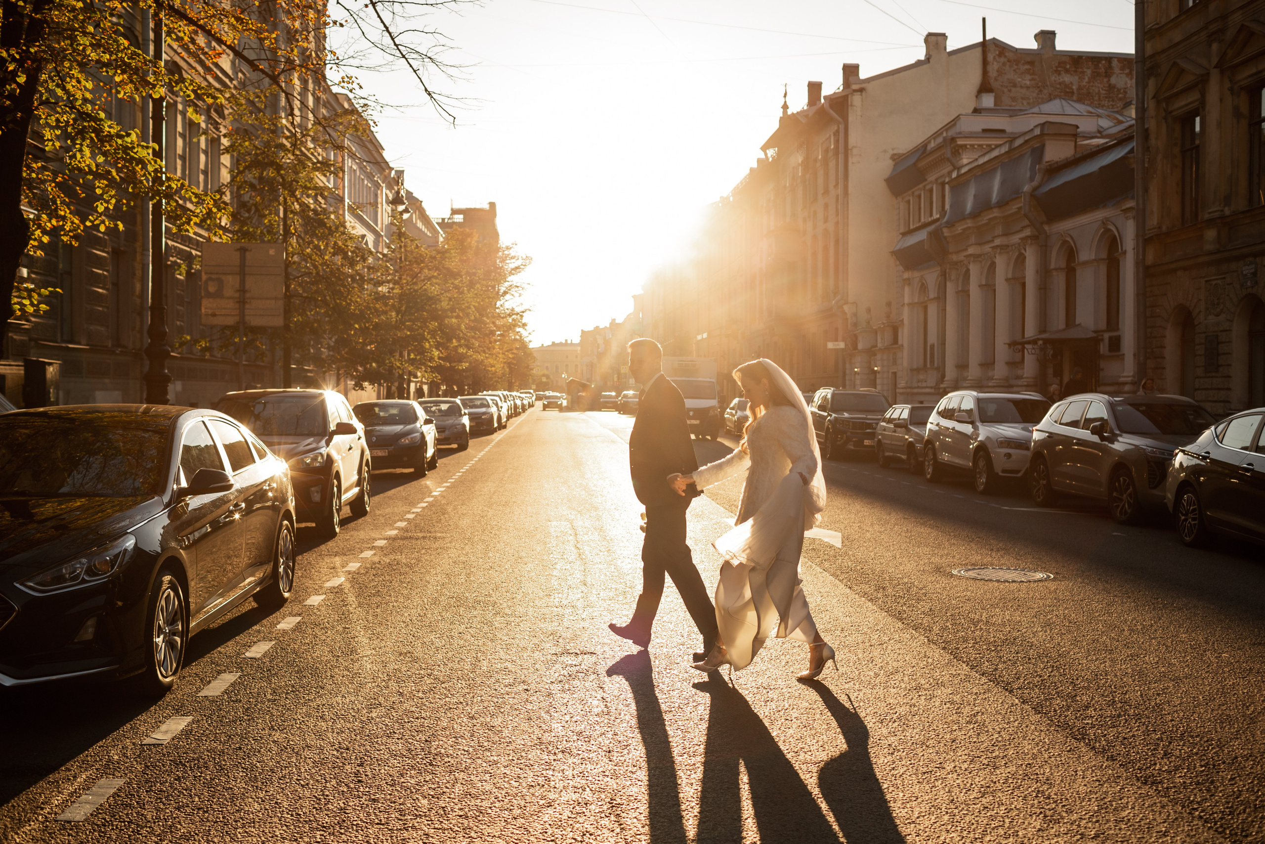 Свадьба в Петербурге в сентябре. Свадебный фотограф Кирилл Белый