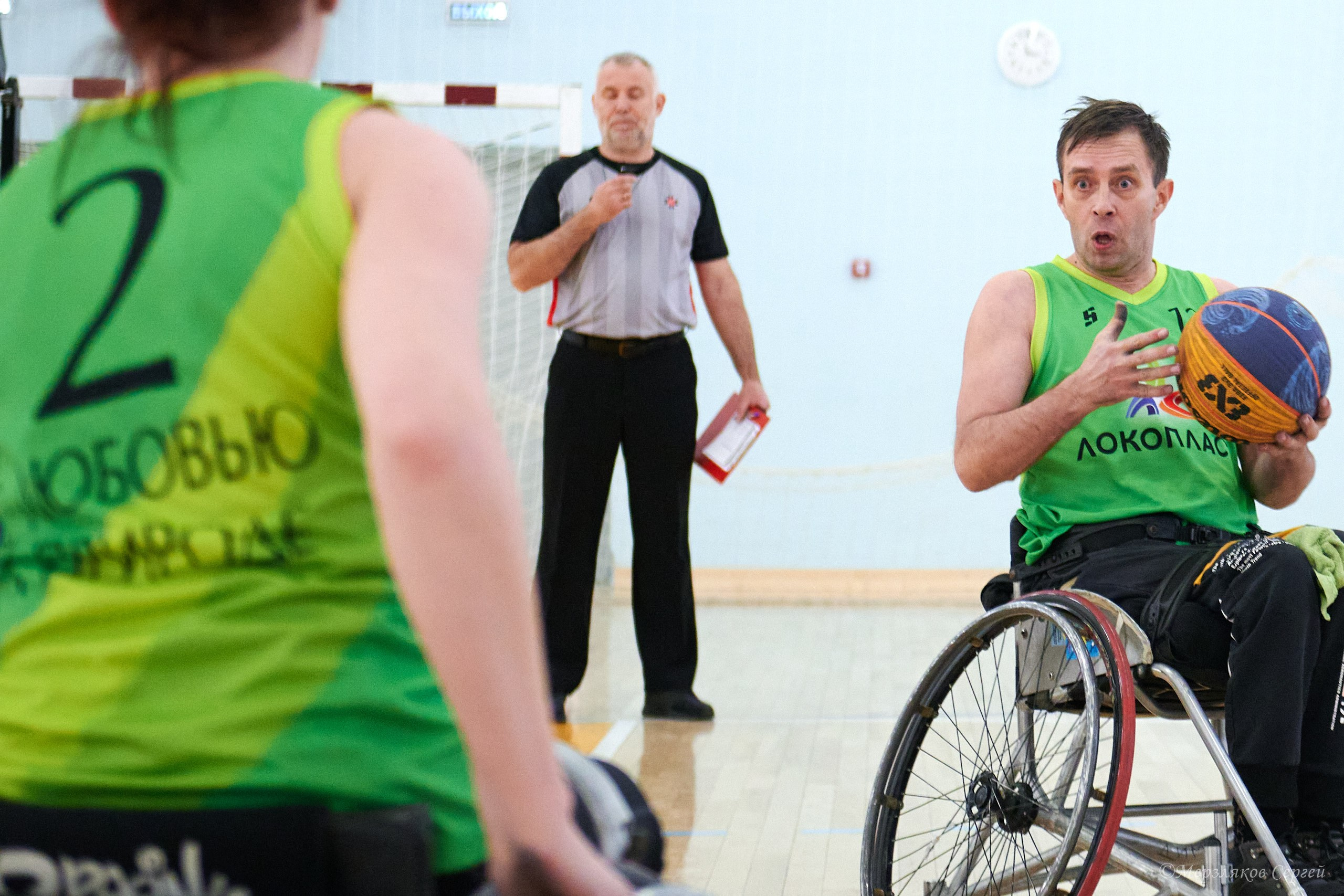 X традиционный Рождественский турнир по баскетболу на колясках. Ижевск. Спортивный репортажный фотограф в Ижевске Сергей Мерзляков