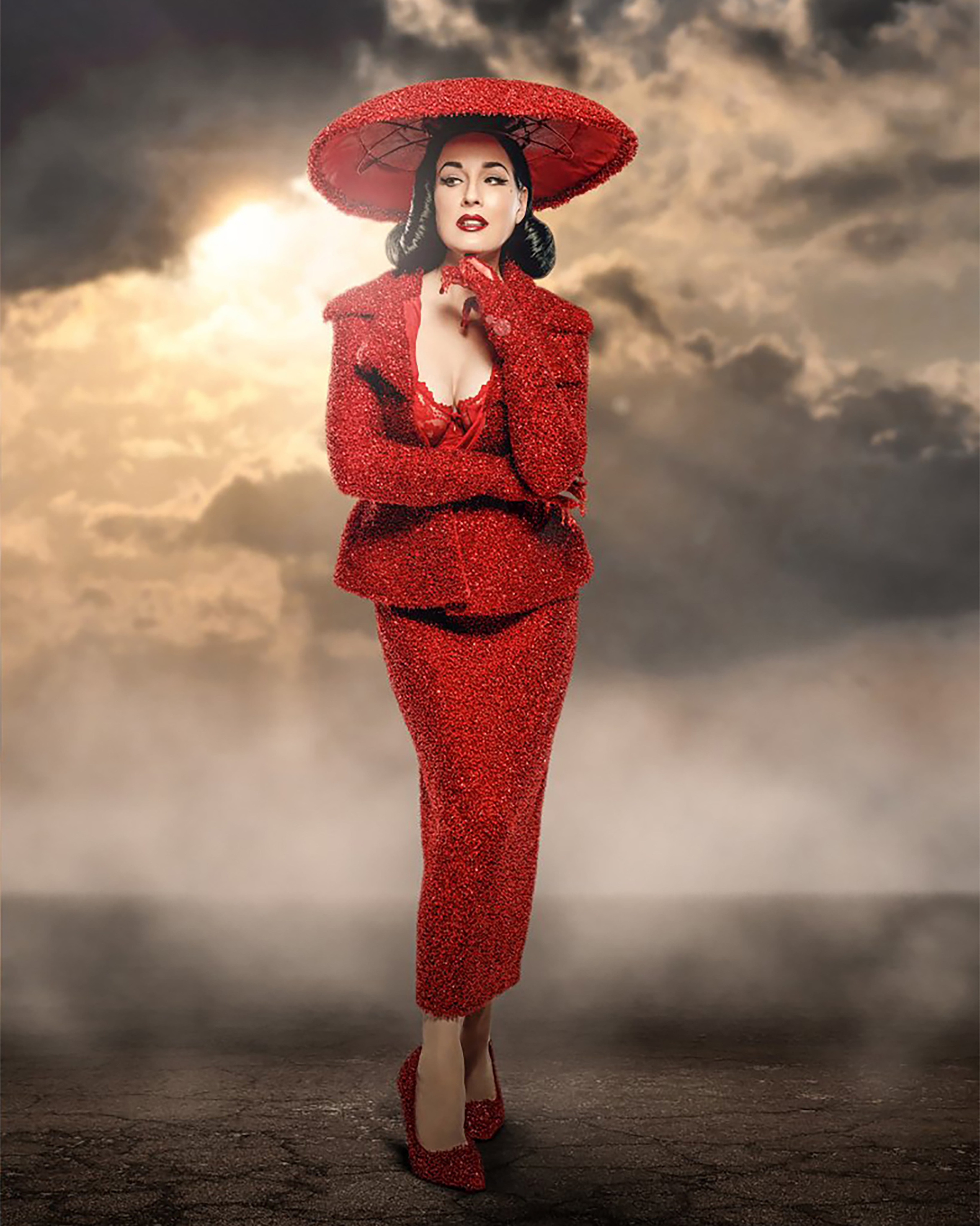 Dita Von Teese. Профессиональный ретушер Елена Ситник