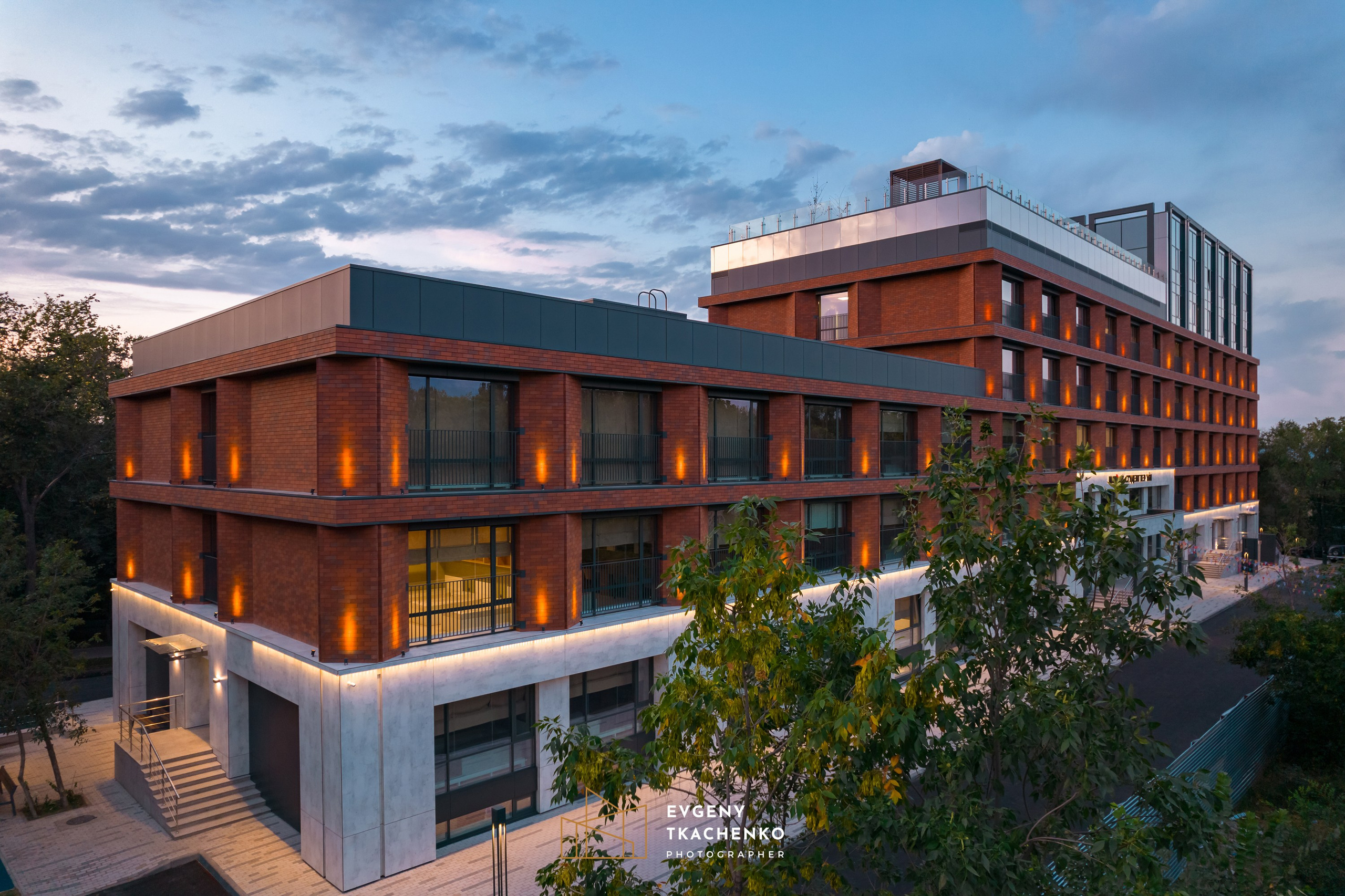 Общежитие университета NarXoz в Алматы. Архитектурный и интерьерный фотограф в Казахстане