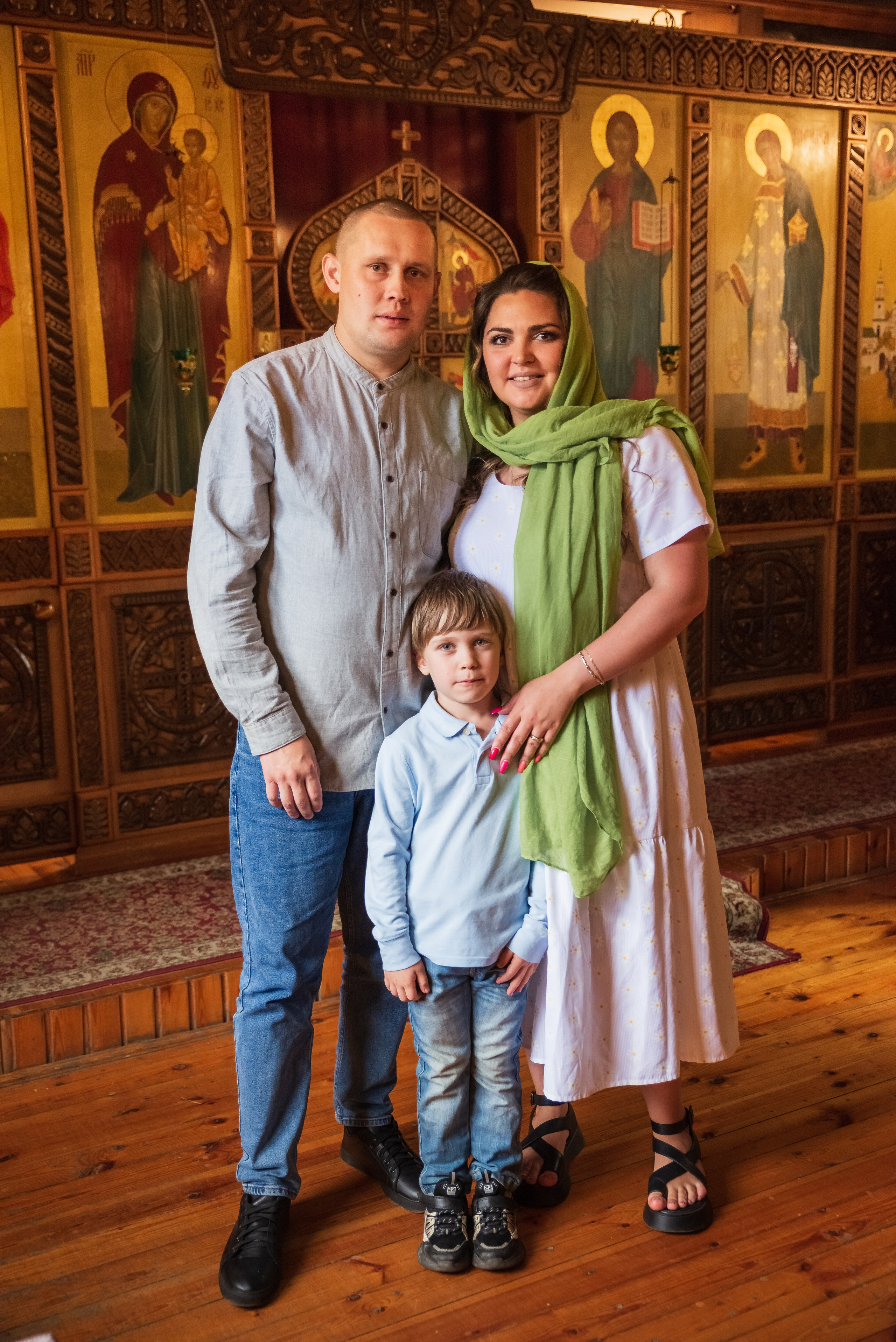 Групповое крещение. Церковь Симеона Верхотурского. Фотограф новорожденных Екатеринбург, Первоуральск