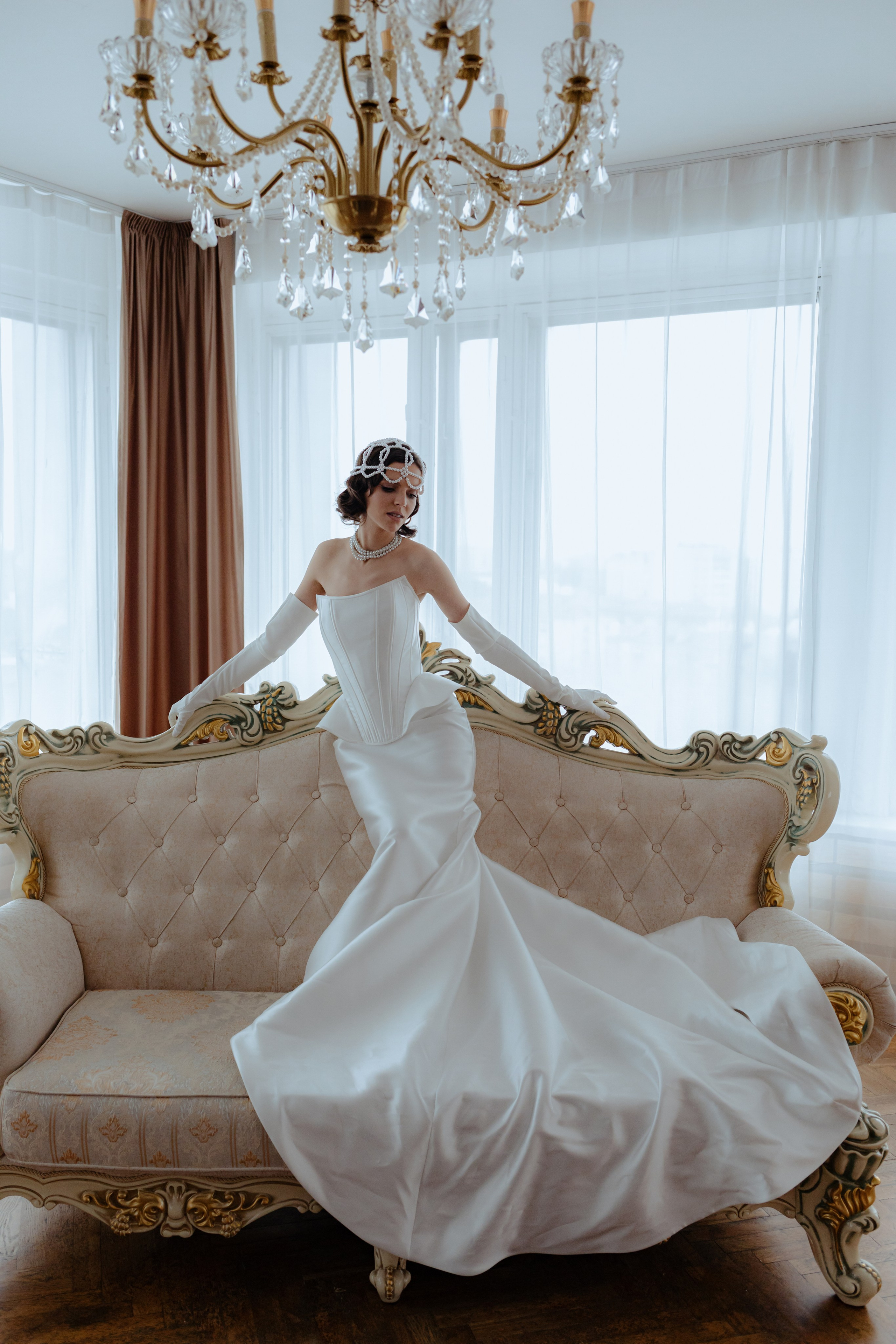 Свадебная творческая съемка в студии