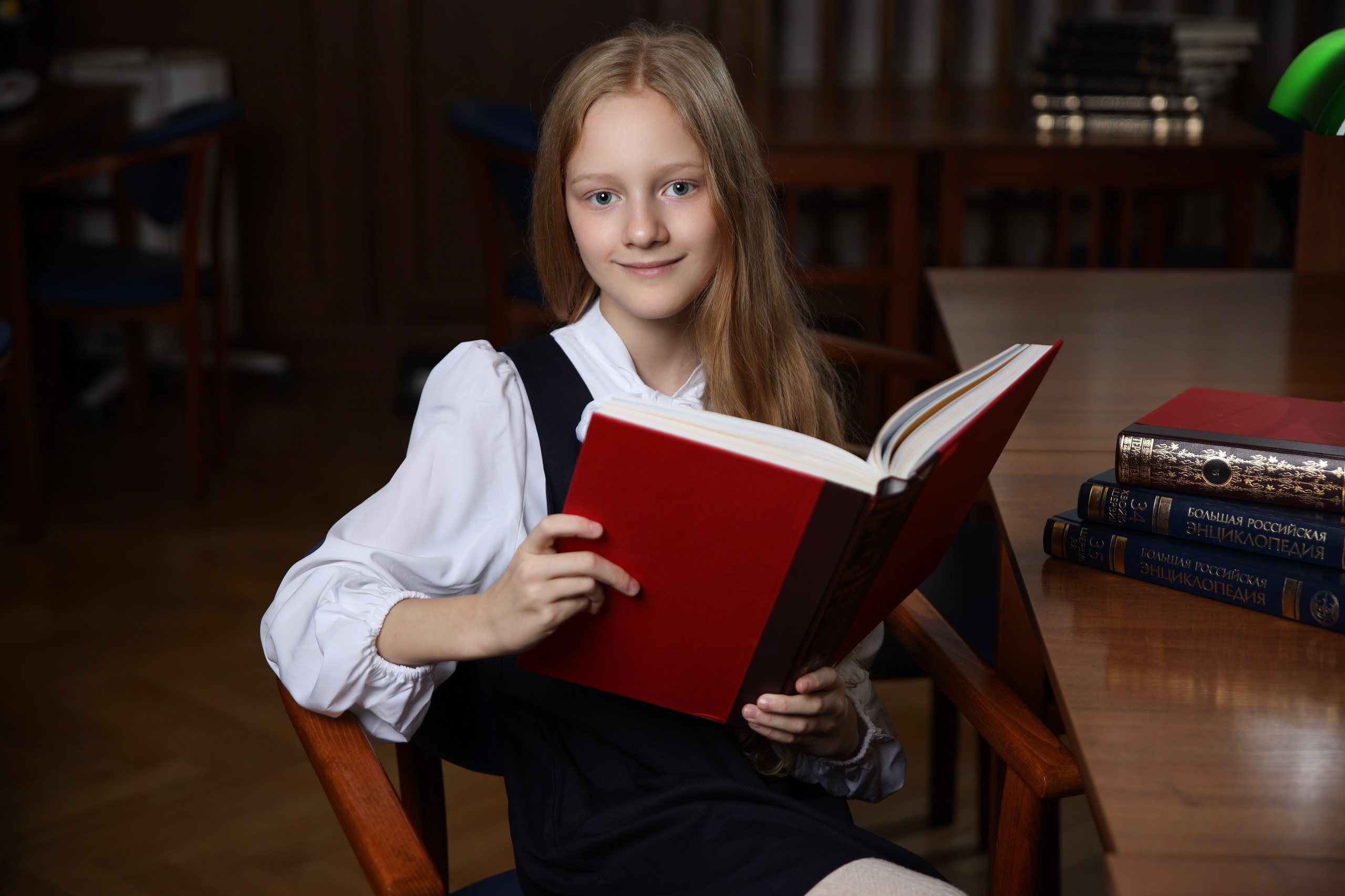 Съемка для 4 класса в библиотеке. Анна Таркина