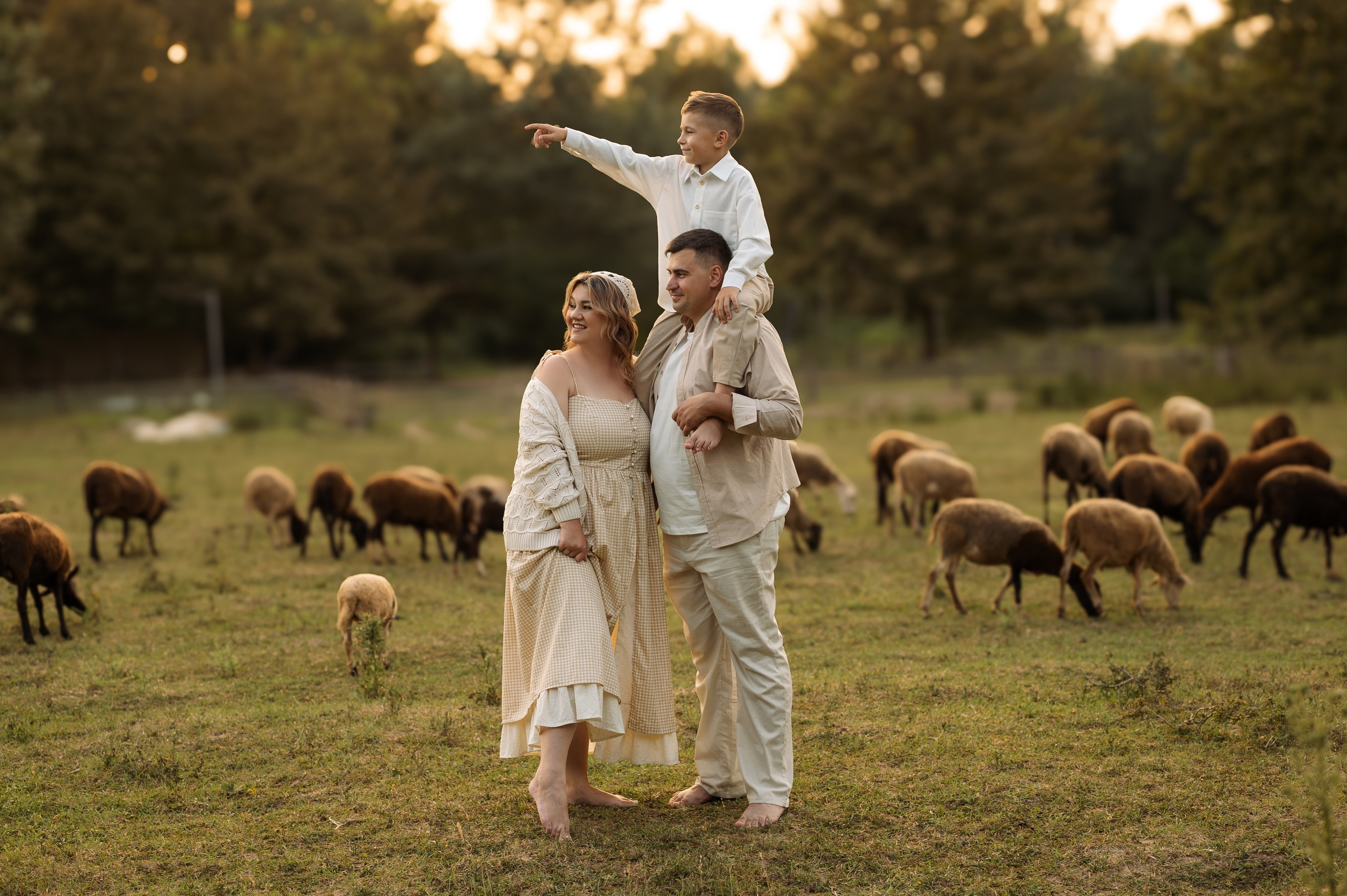 Семейная фотосессия на ферме. Свадебный и семейный фотограф в Краснодаре Алина Мельник