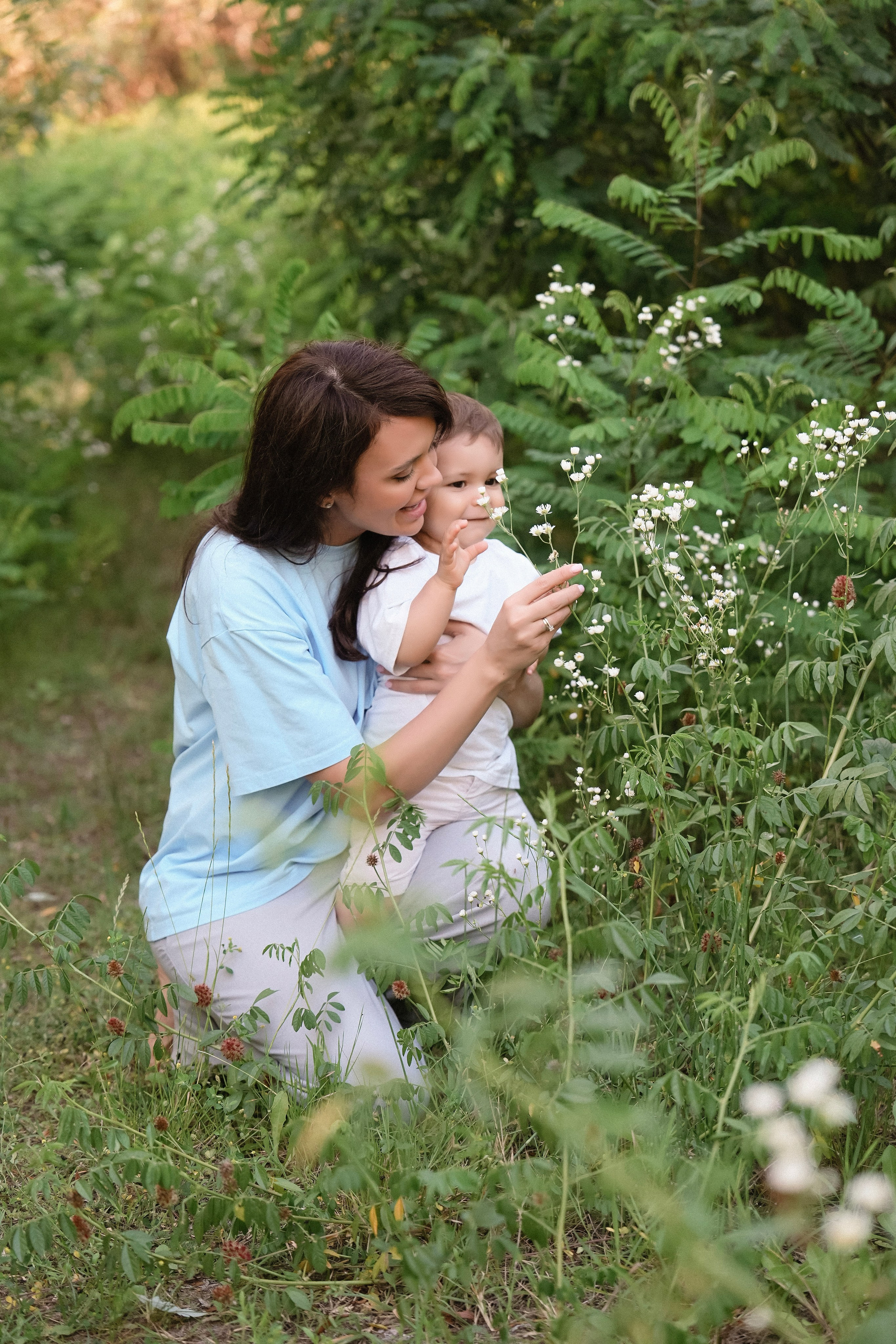 Семейная съёмка на закате. Фотограф с психологическим образованием