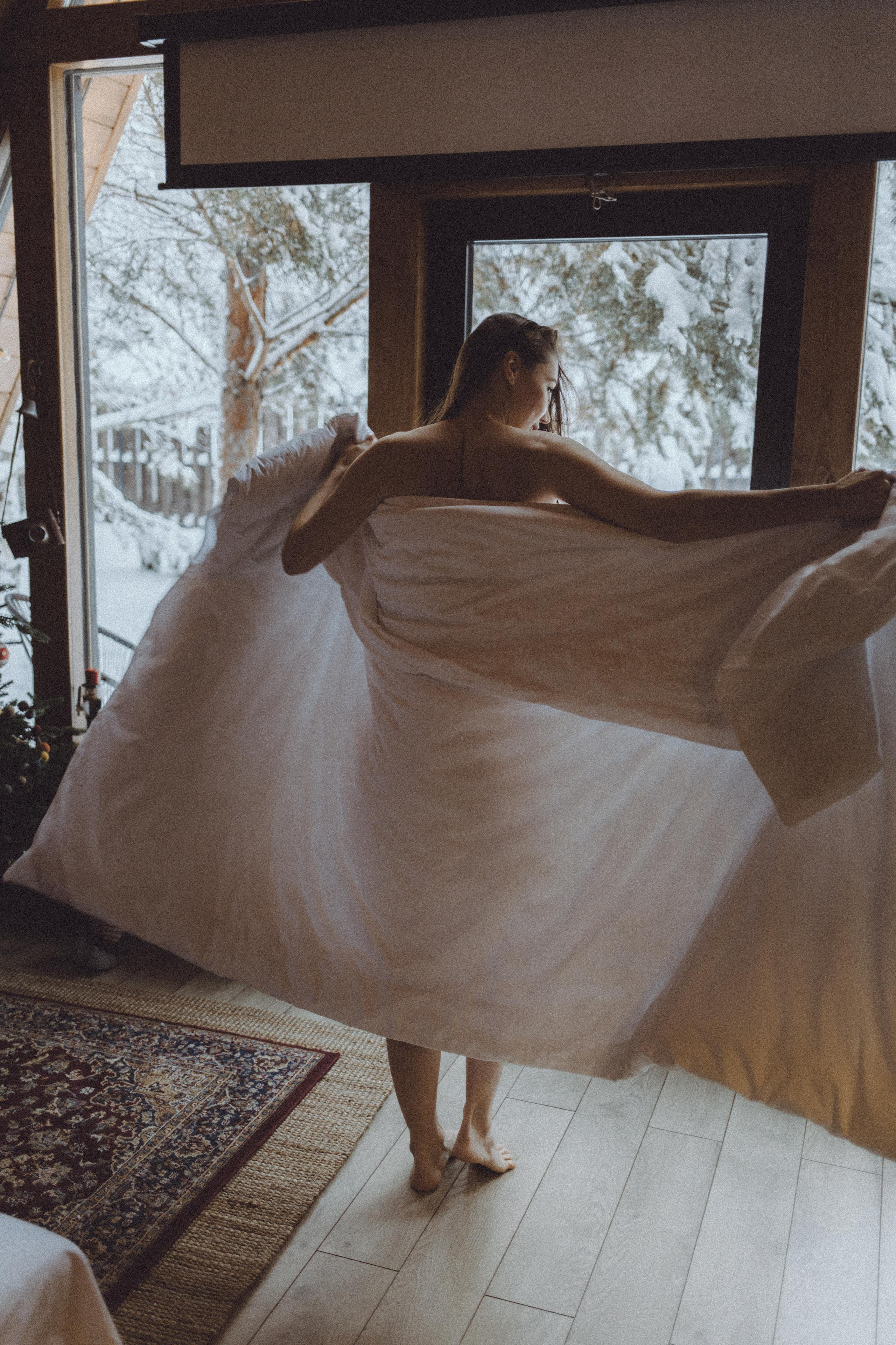 Зимняя съемка в домике для Жени. Портретный и семейный фотограф в Саратове Елена Шустова