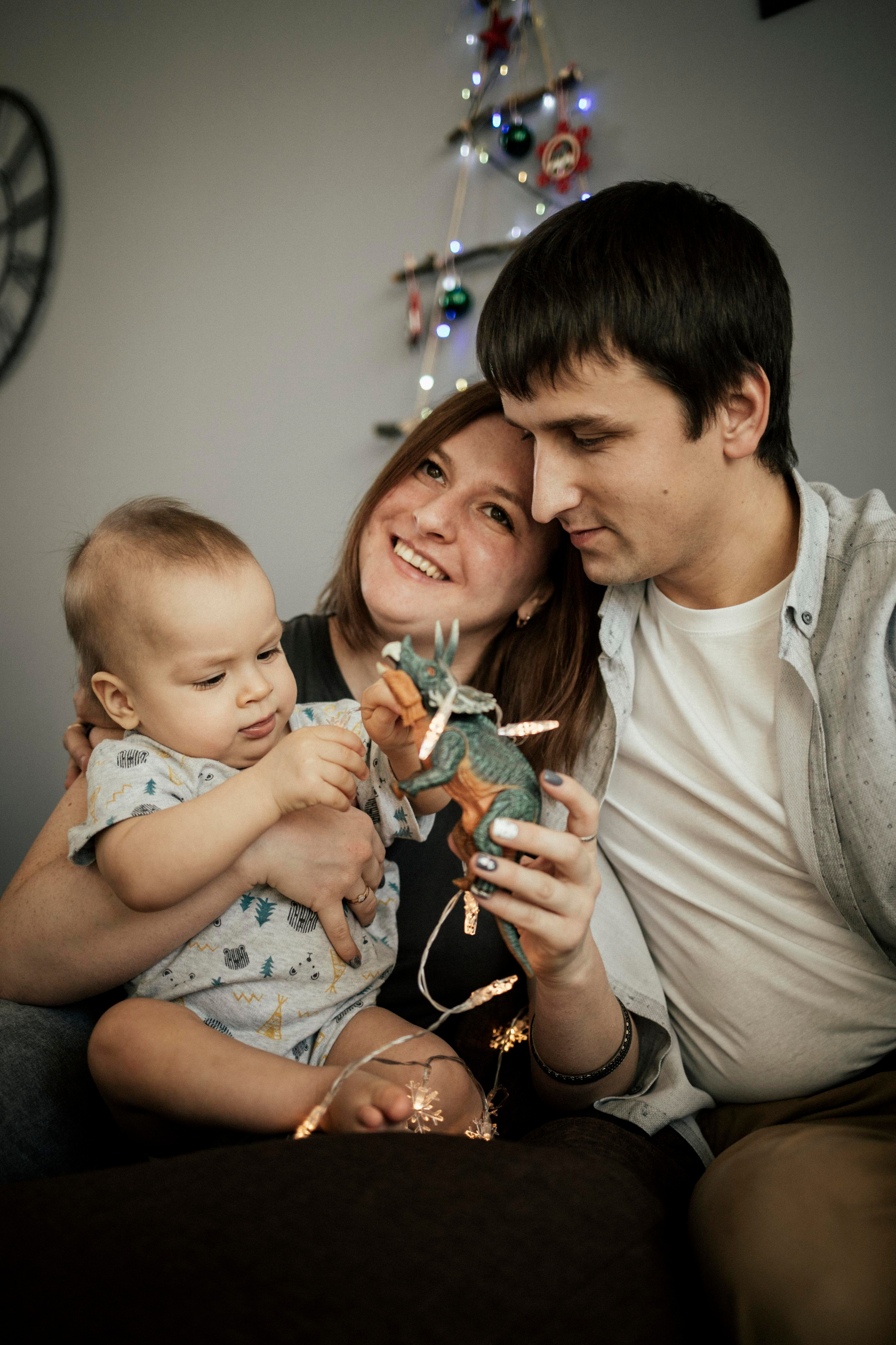 Семья Оли. Новогодняя съемка дома. Портретный и семейный фотограф в Саратове Елена Шустова