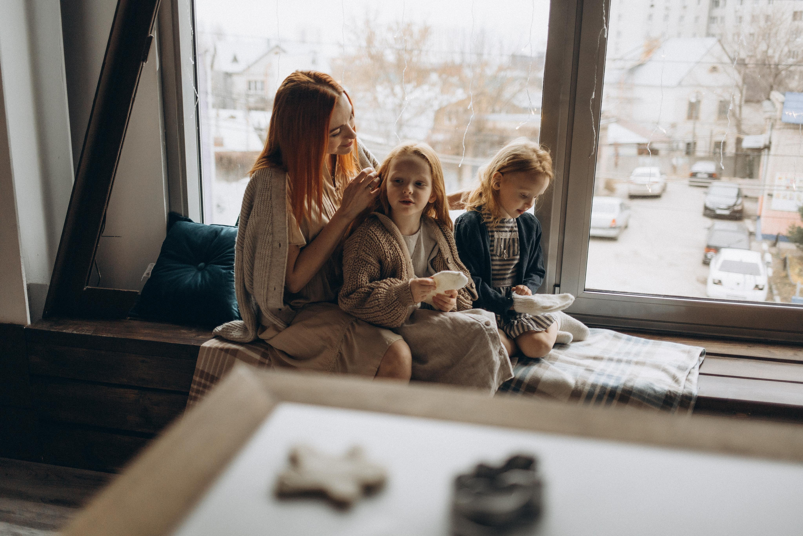 Наталья, Ариша и Милана. Портретный и семейный фотограф в Саратове Елена Шустова