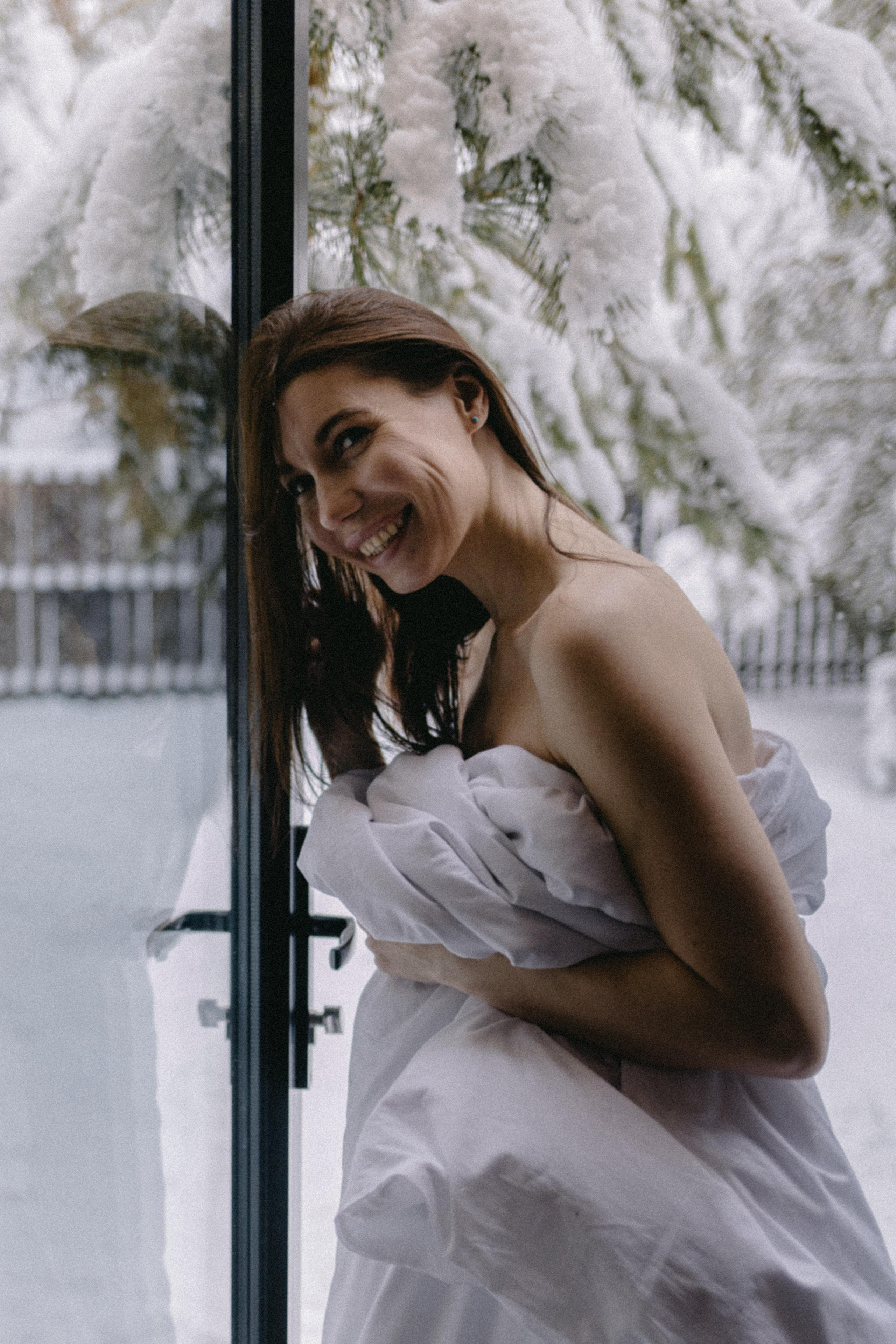 Зимняя съемка в домике для Жени. Портретный и семейный фотограф в Саратове Елена Шустова