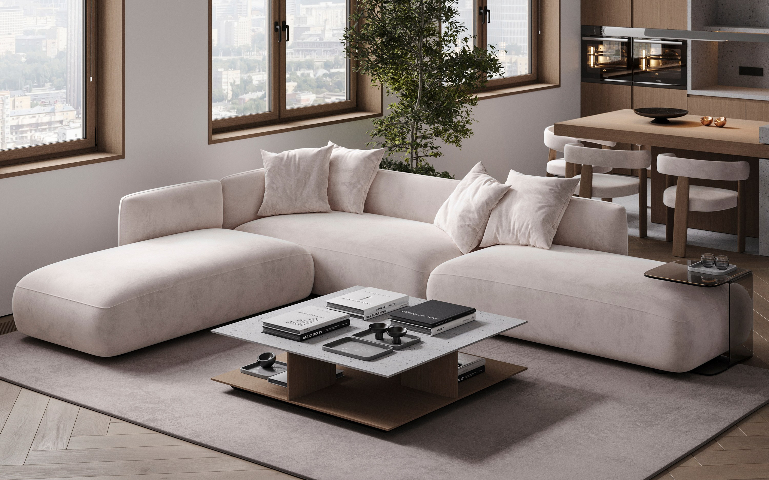 URBAN RETREAT | DESIGNER ANNE KIREEVA. Interior Visualization by Valerie Stetyukevich