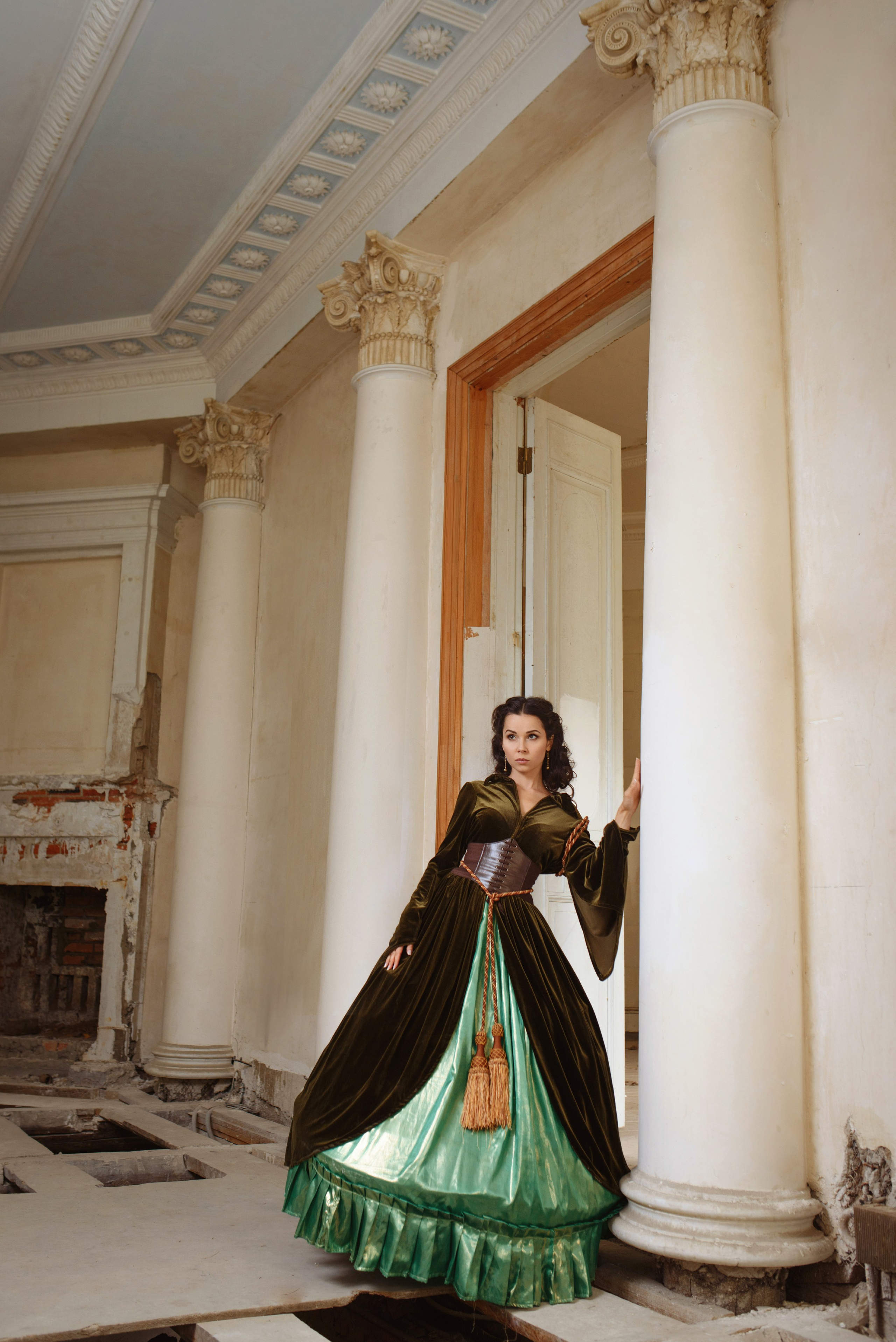 Фотосессия в шторном платье Скарлетт О'Хара по фильму Унесенные ветром