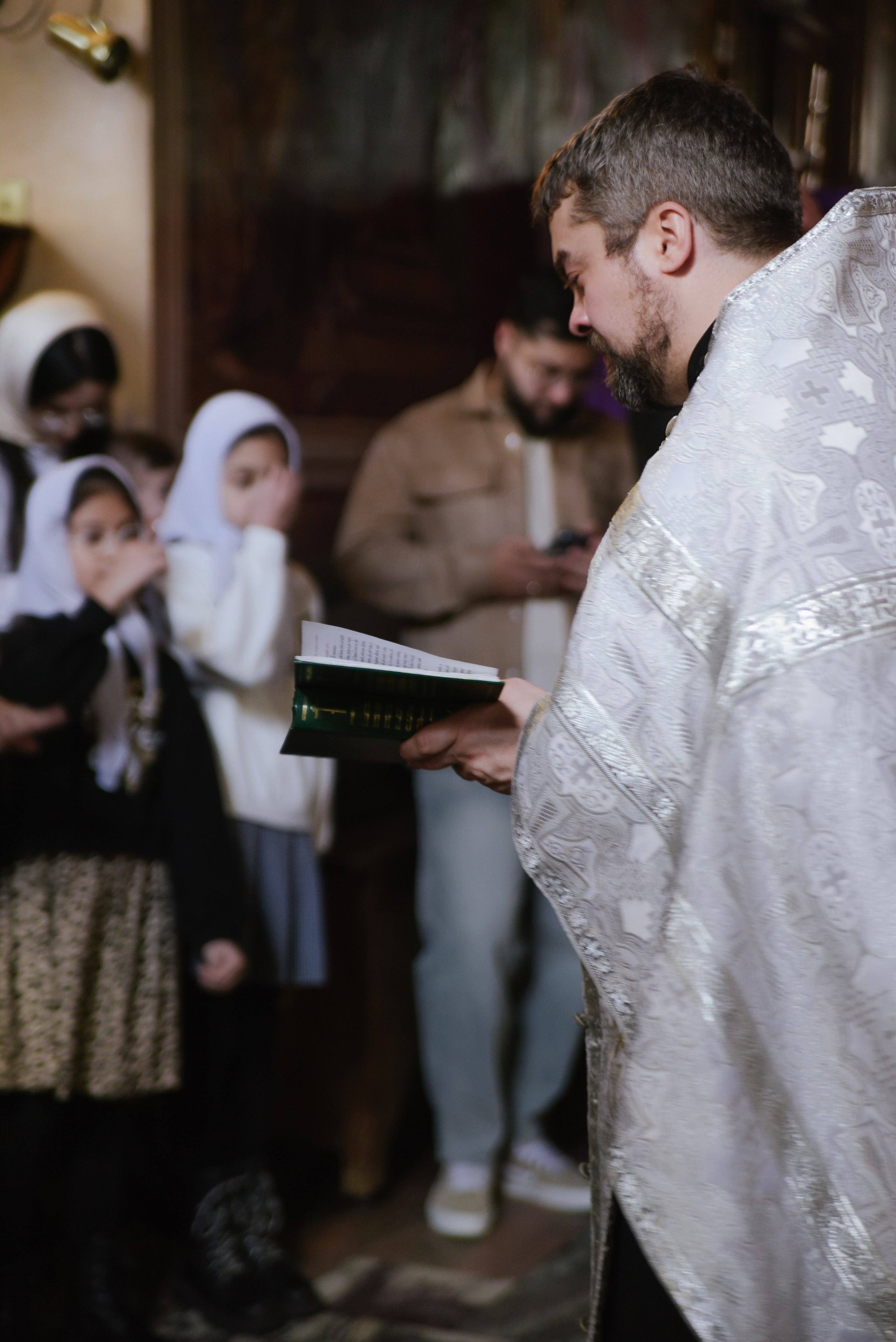 Таинство крещения Савва Храм Воскресения Словущего в Даниловской Слободе. Фотограф Лола Волна, город Москва