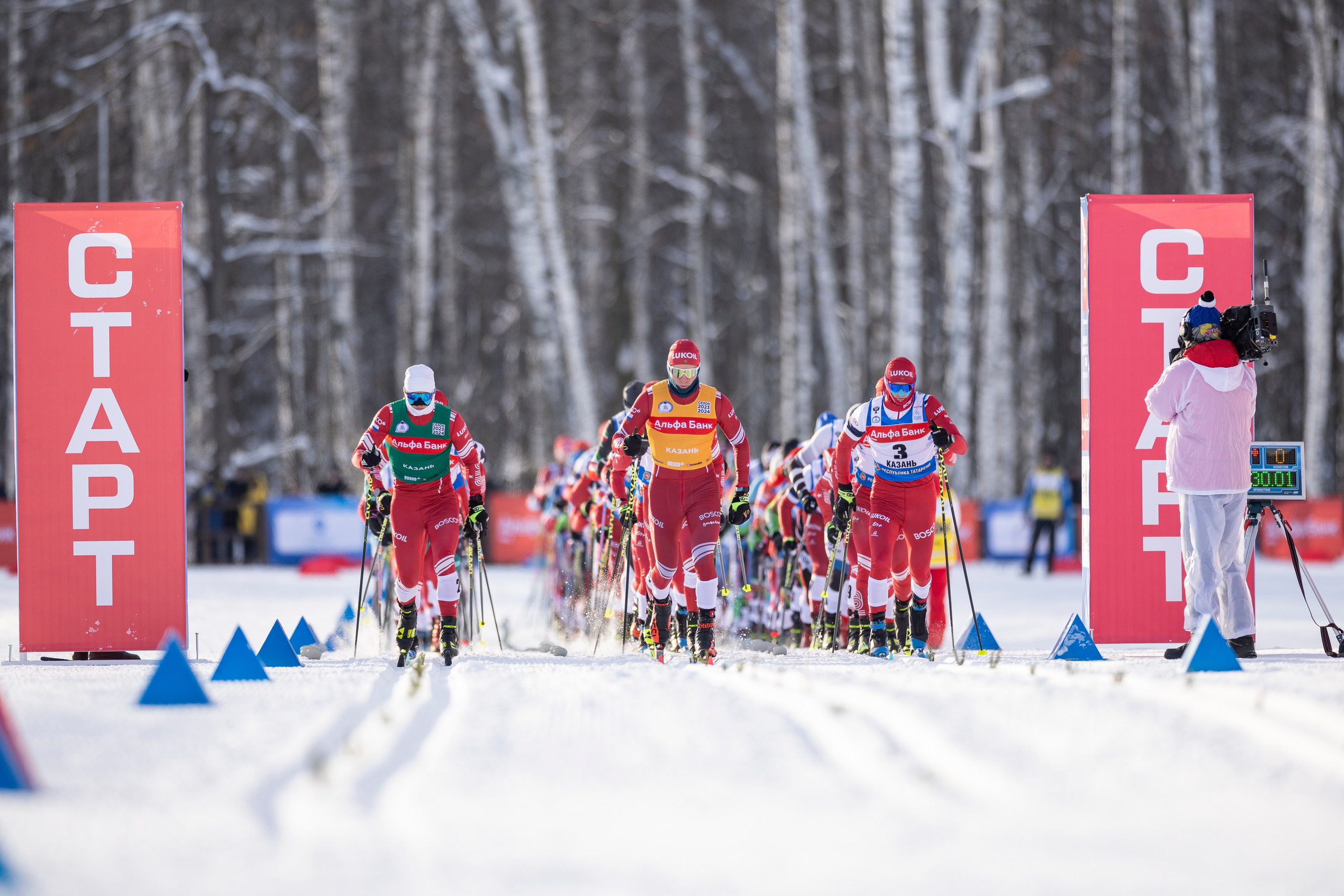 Кубок России по лыжным гонкам. Мужчины скиатлон. Спортивный репортажный фотограф Казань Нафис Сиразетдинов