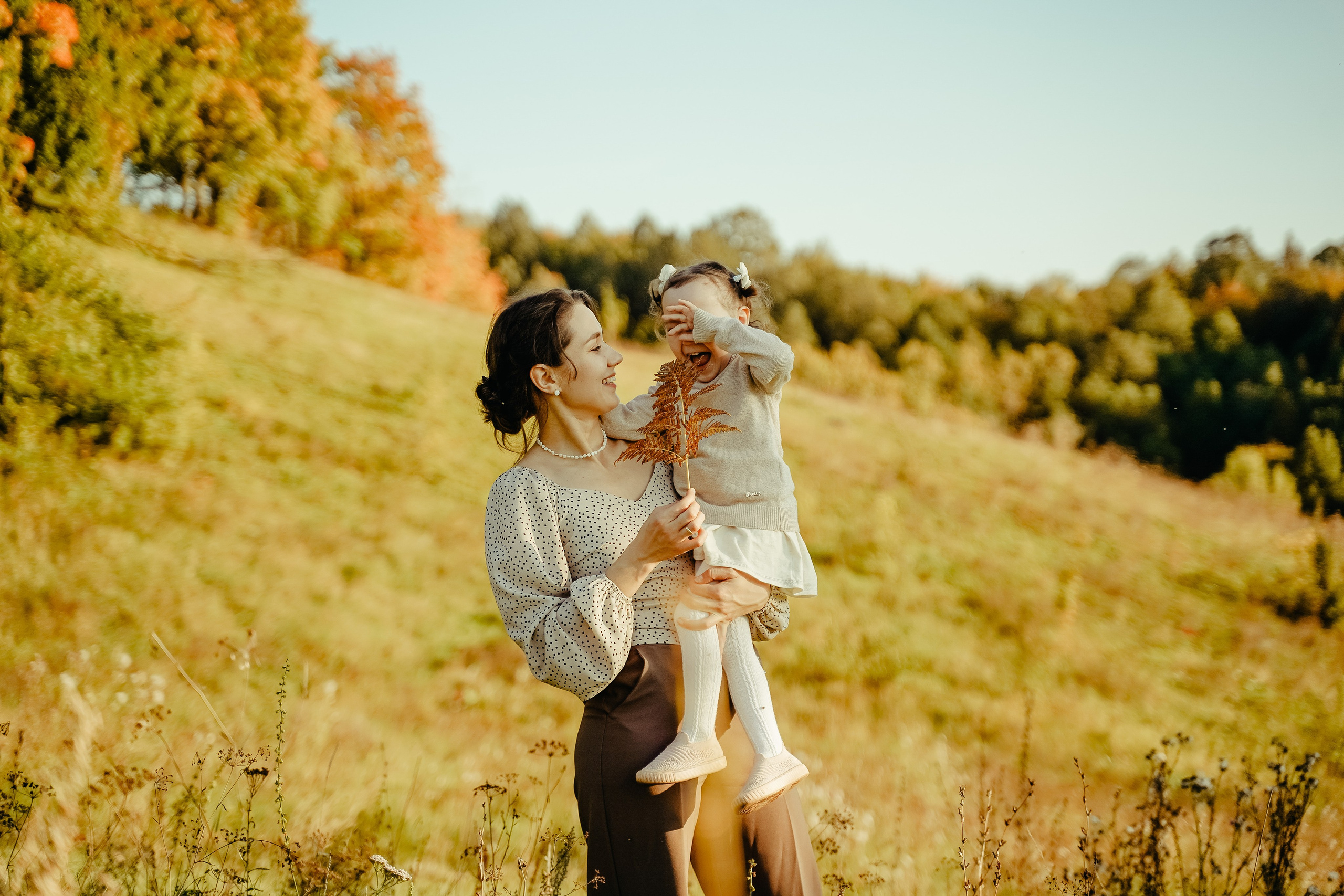 Мама и Дочка Осенняя фотосъемка