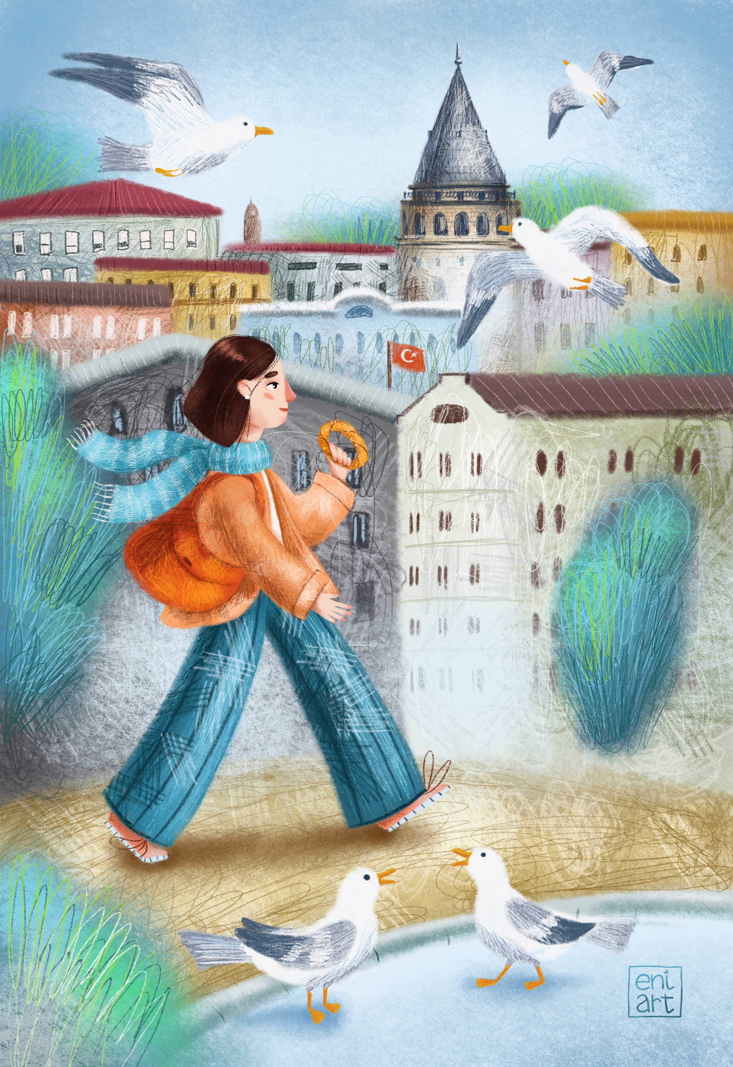 Серия иллюстраций "Стамбул"