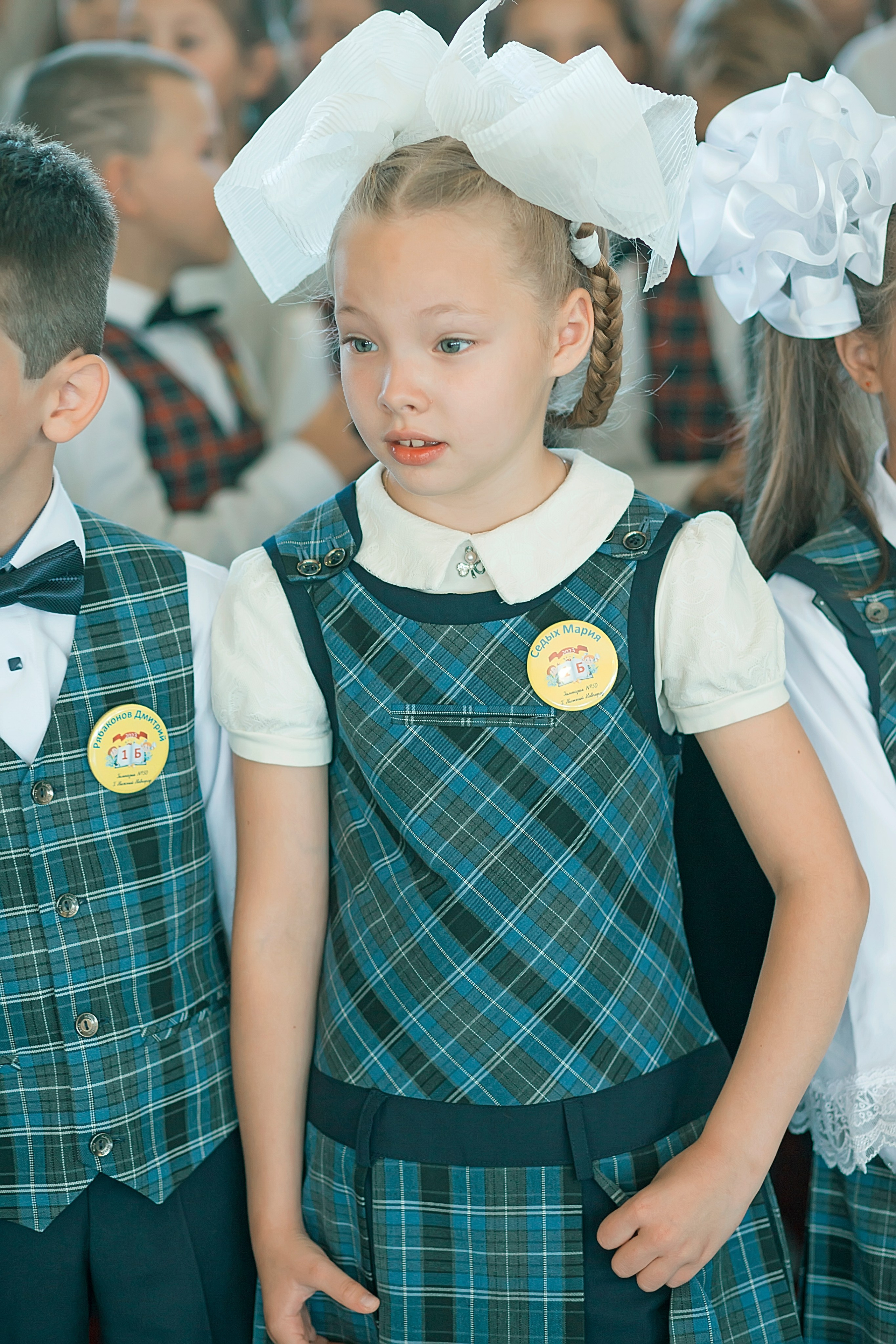 Первый класс линейка, в классе, портреты. Семейный и детский фотограф в Нижнем Новгороде