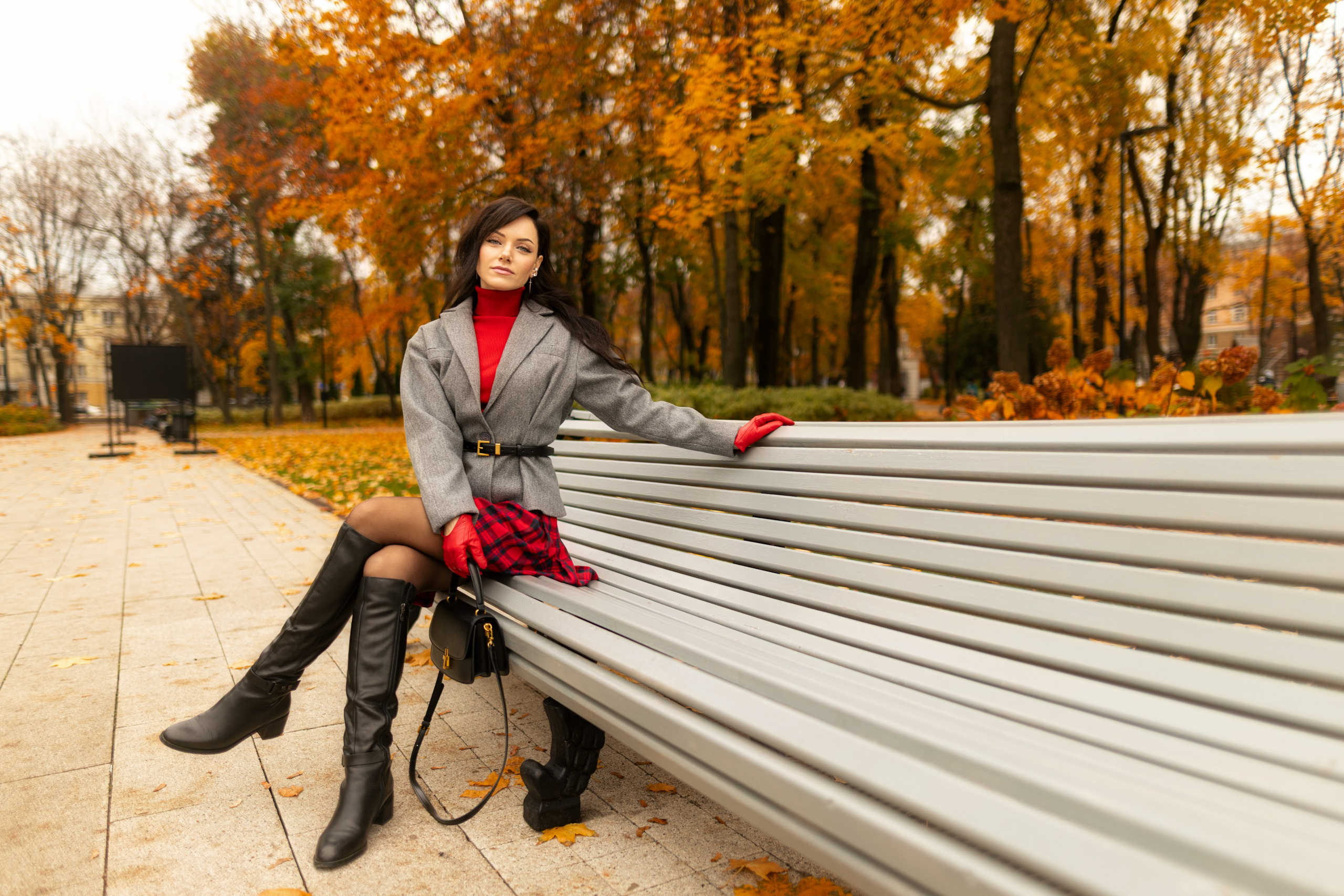 Фотосет с Екатериной в парке на осеннюю тему для «себя»