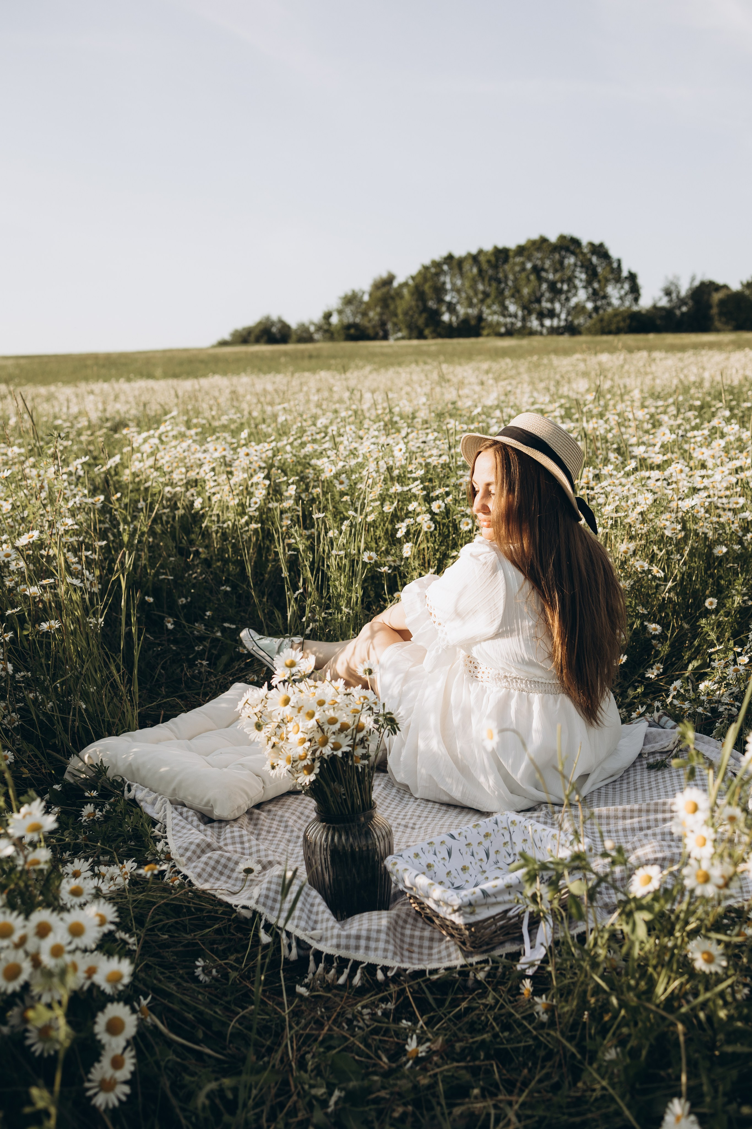 Маша и ромашки. Семейный фотограф в Москве Виктория Ястребинская