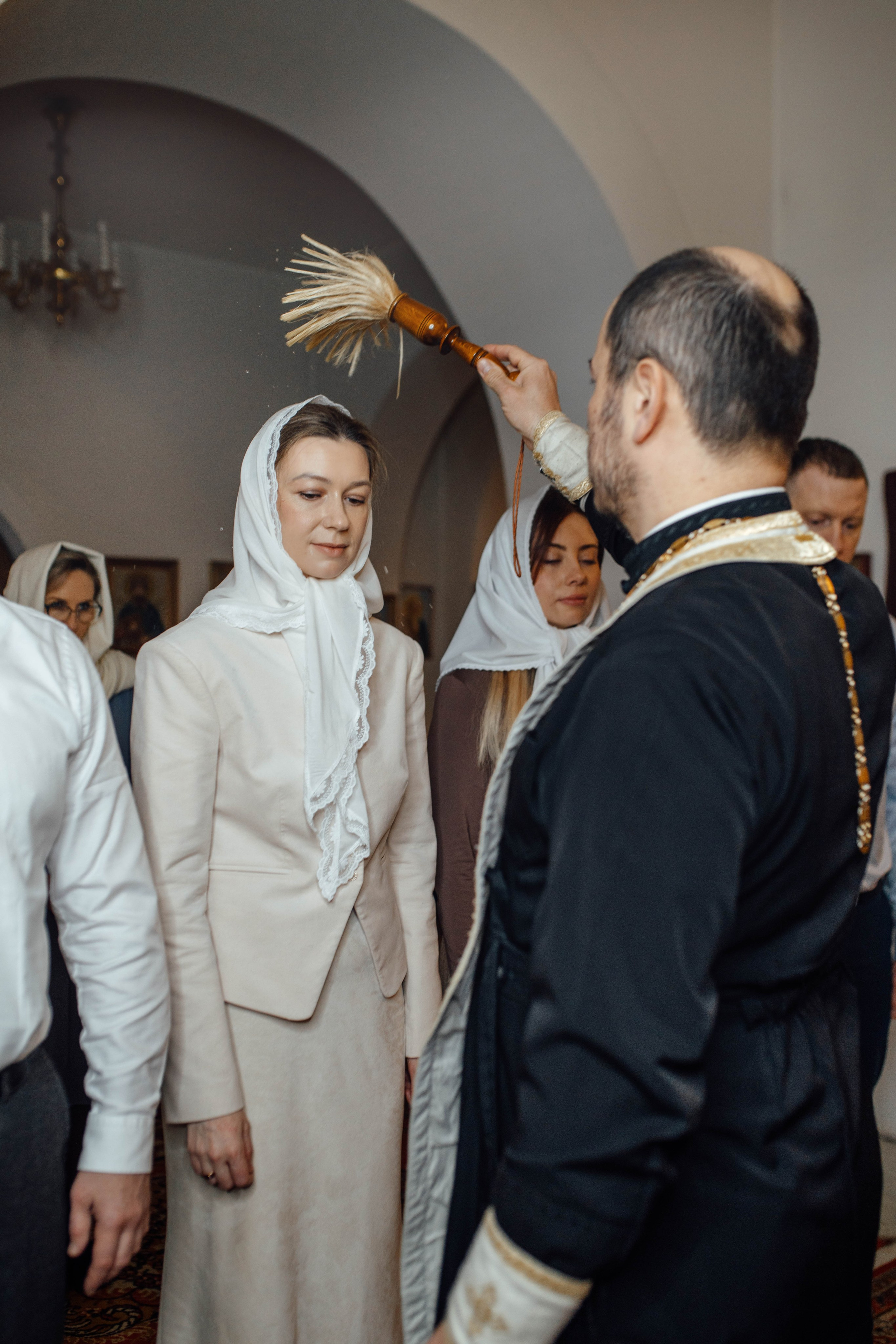 Таинство крещения Льва, храм Вознесения Господня, Ждановичи, февраль 2025