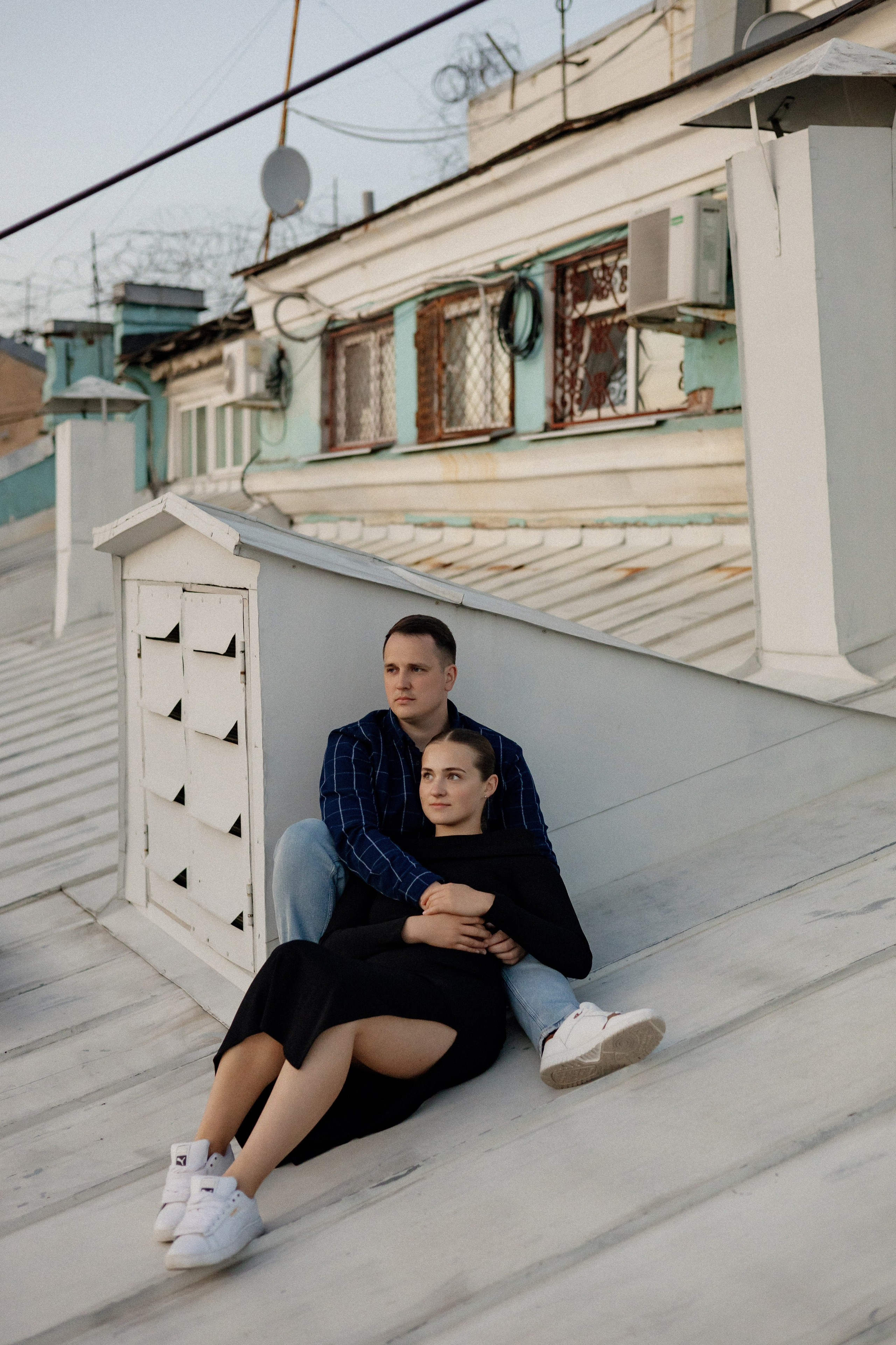 Романтика питерских крыш. Свадебный фотограф в Санкт-Петербурге Ксения Кобышева